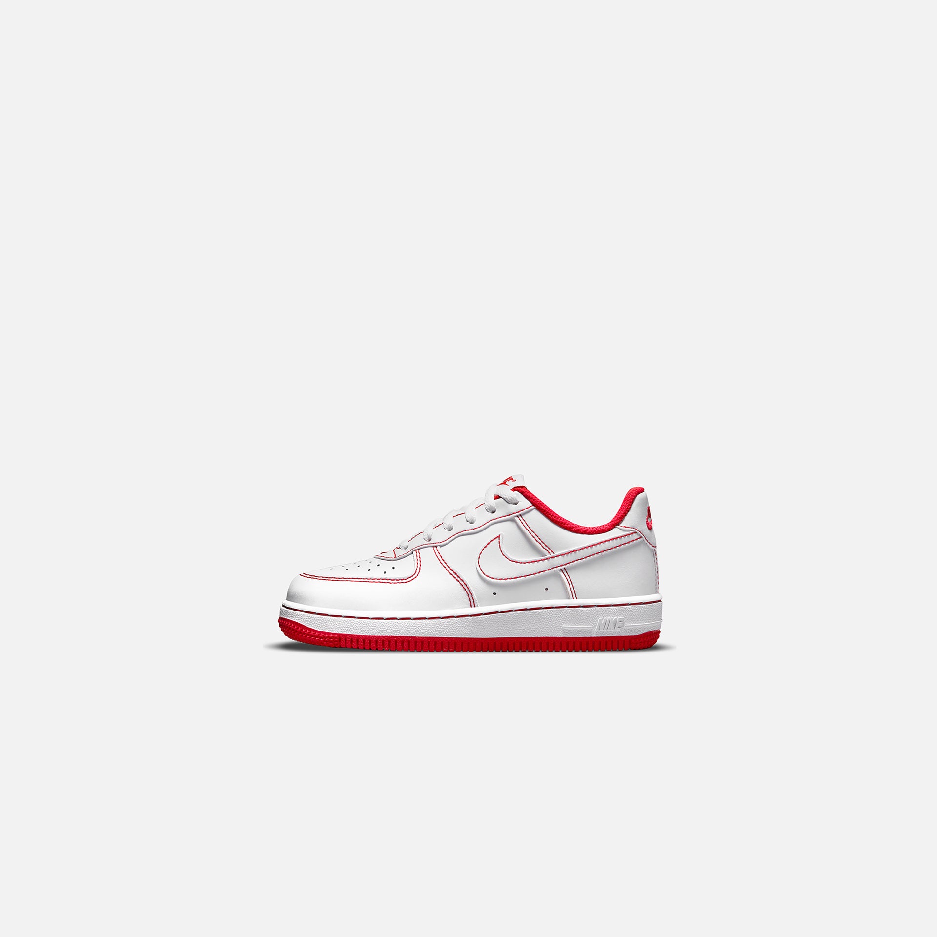 Nike Pre-School Air Force 1 Stitch - White / University Red