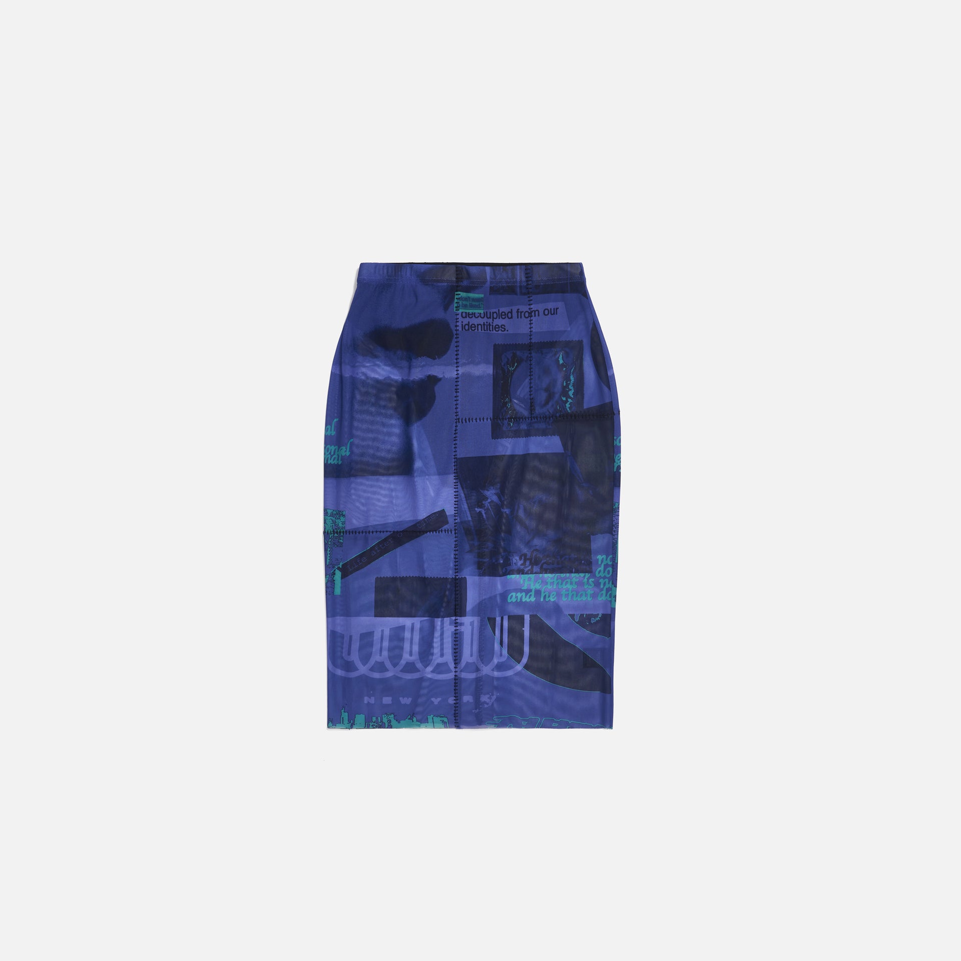 Danielle Guizio Print Mesh Skirt - Purple