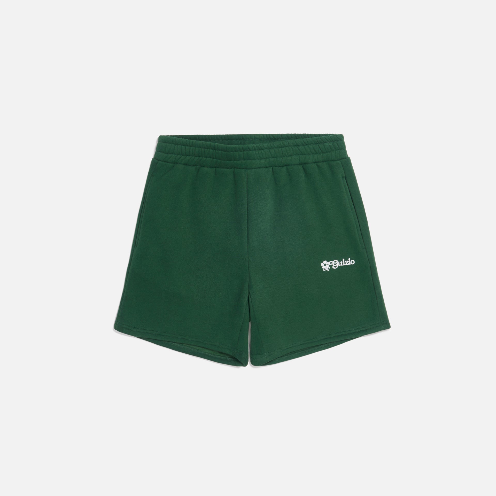 GUIZIO Floral Logo Sweatshort - Forest Green