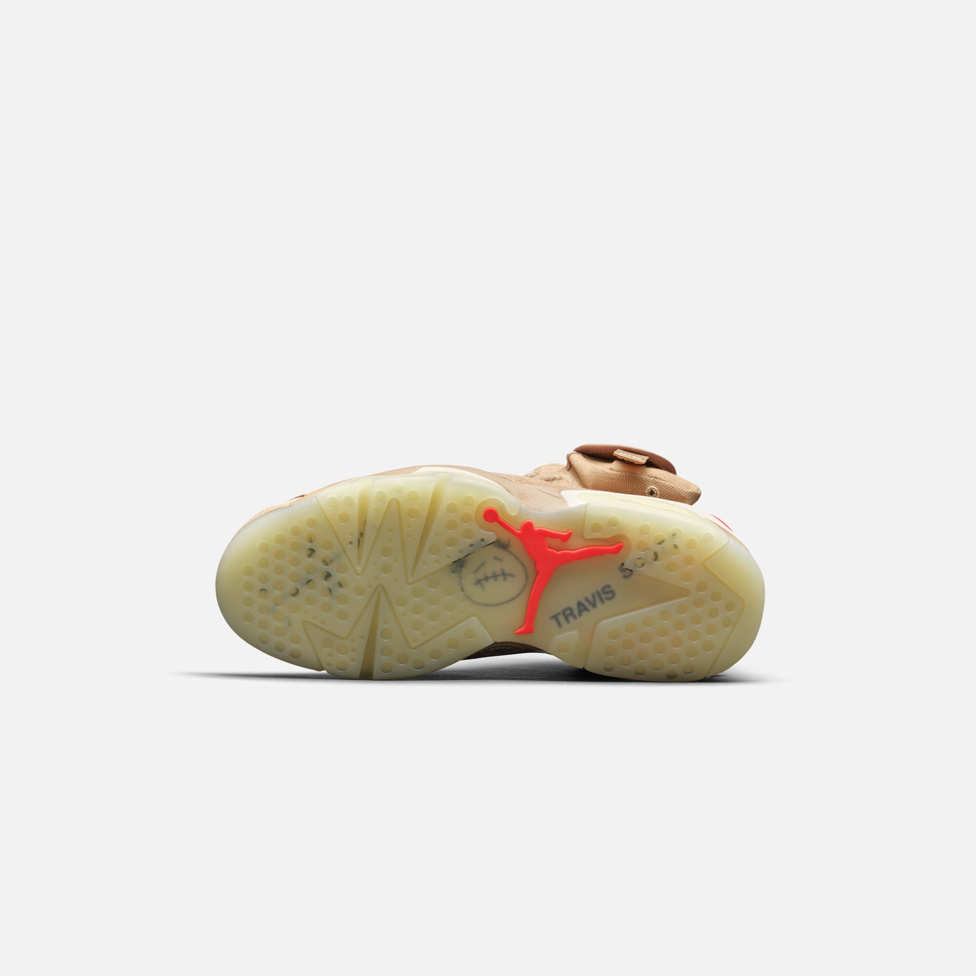 Nike x Travis Scott Air Jordan 6 Retro - British Khaki / Sail / Bright Crimson