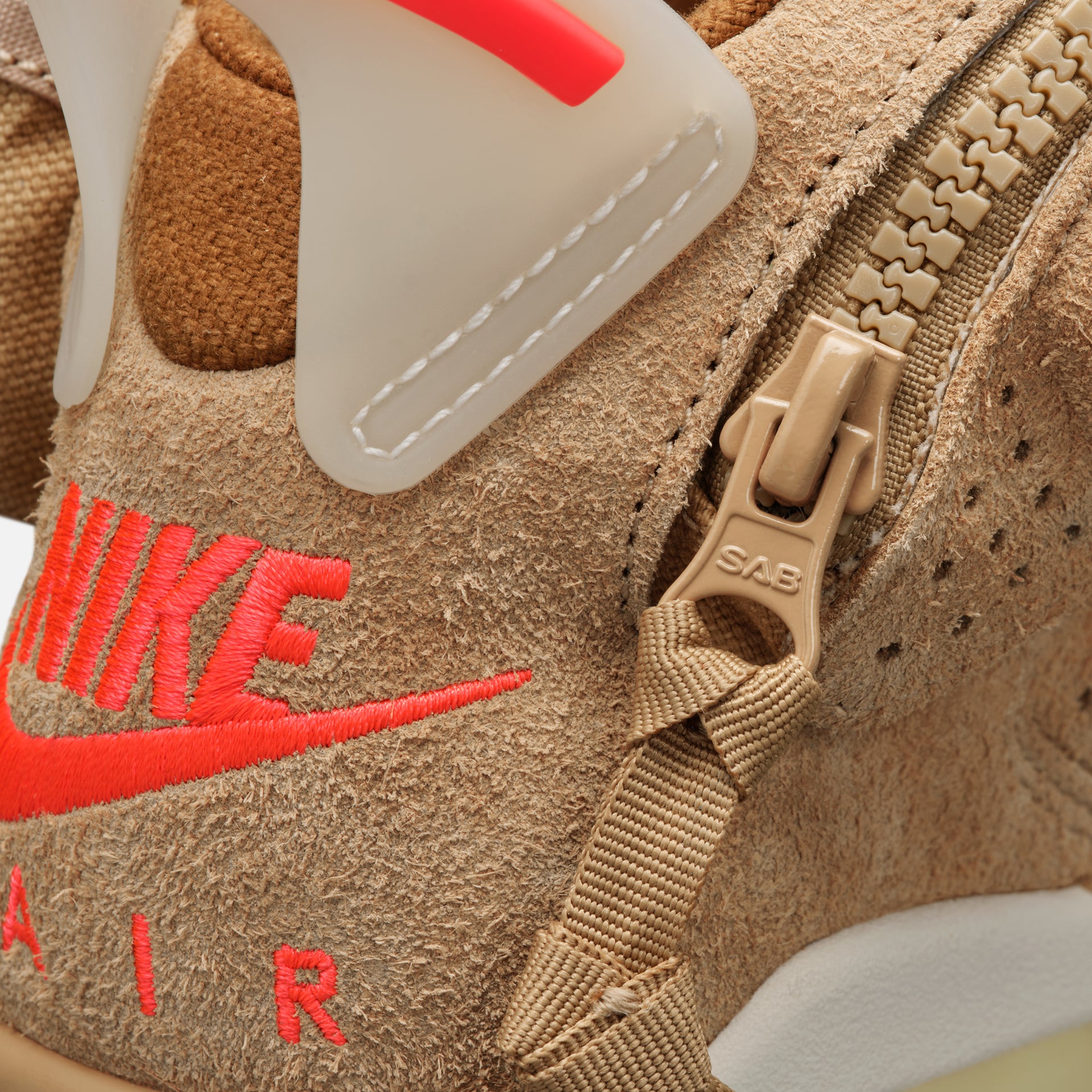 Nike x Travis Scott Air Jordan 6 Retro - British Khaki / Sail / Bright Crimson