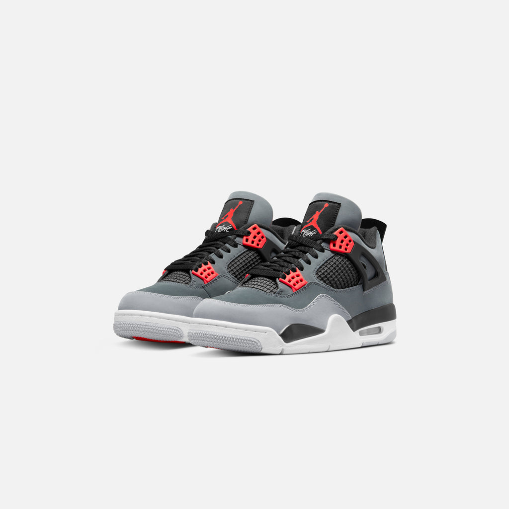 Nike Air Jordan 4 Retro - Dark Grey / Infrared / Black / Cement – Kith