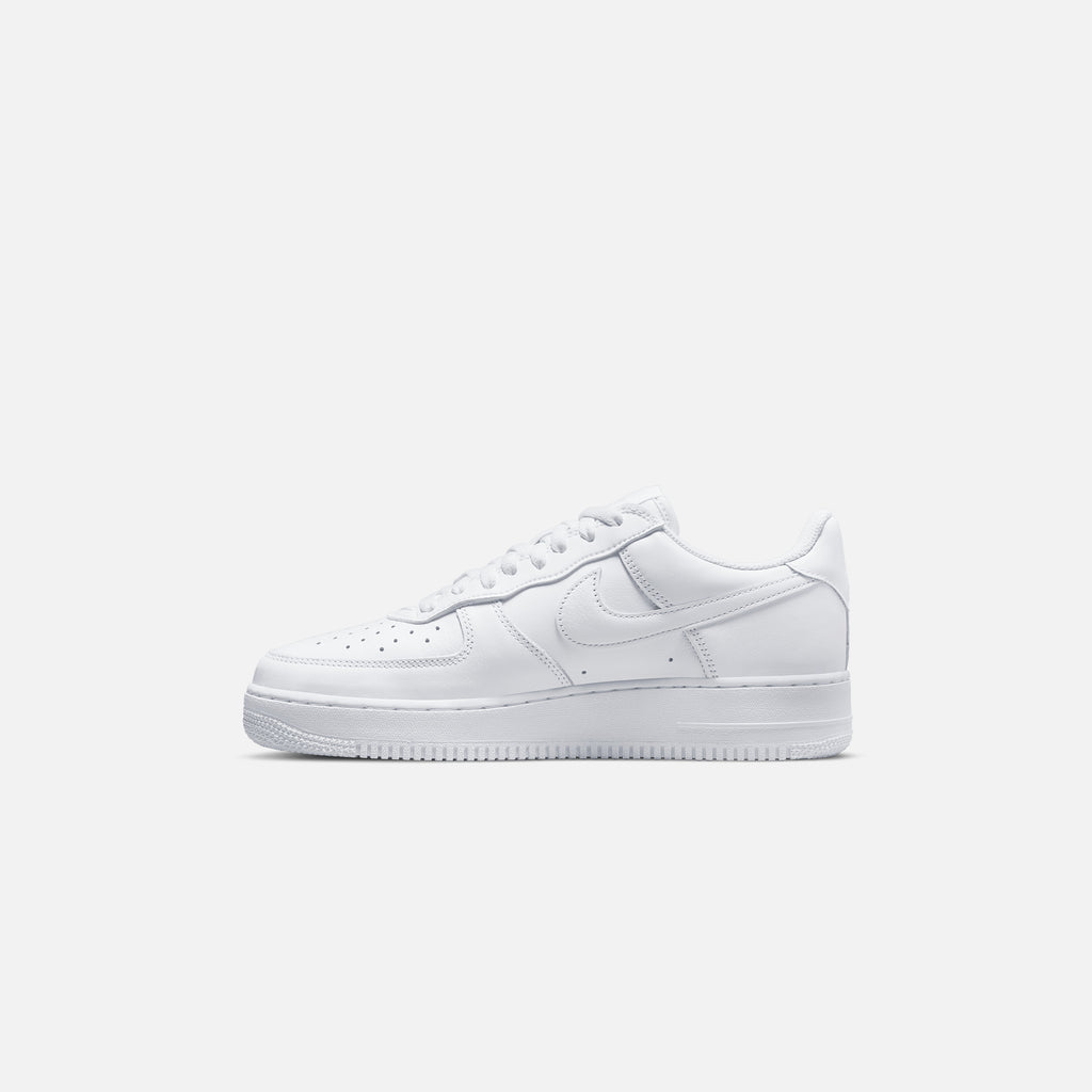 Nike Air Force 1 React White/White/Black Men's Shoes, Size: 11