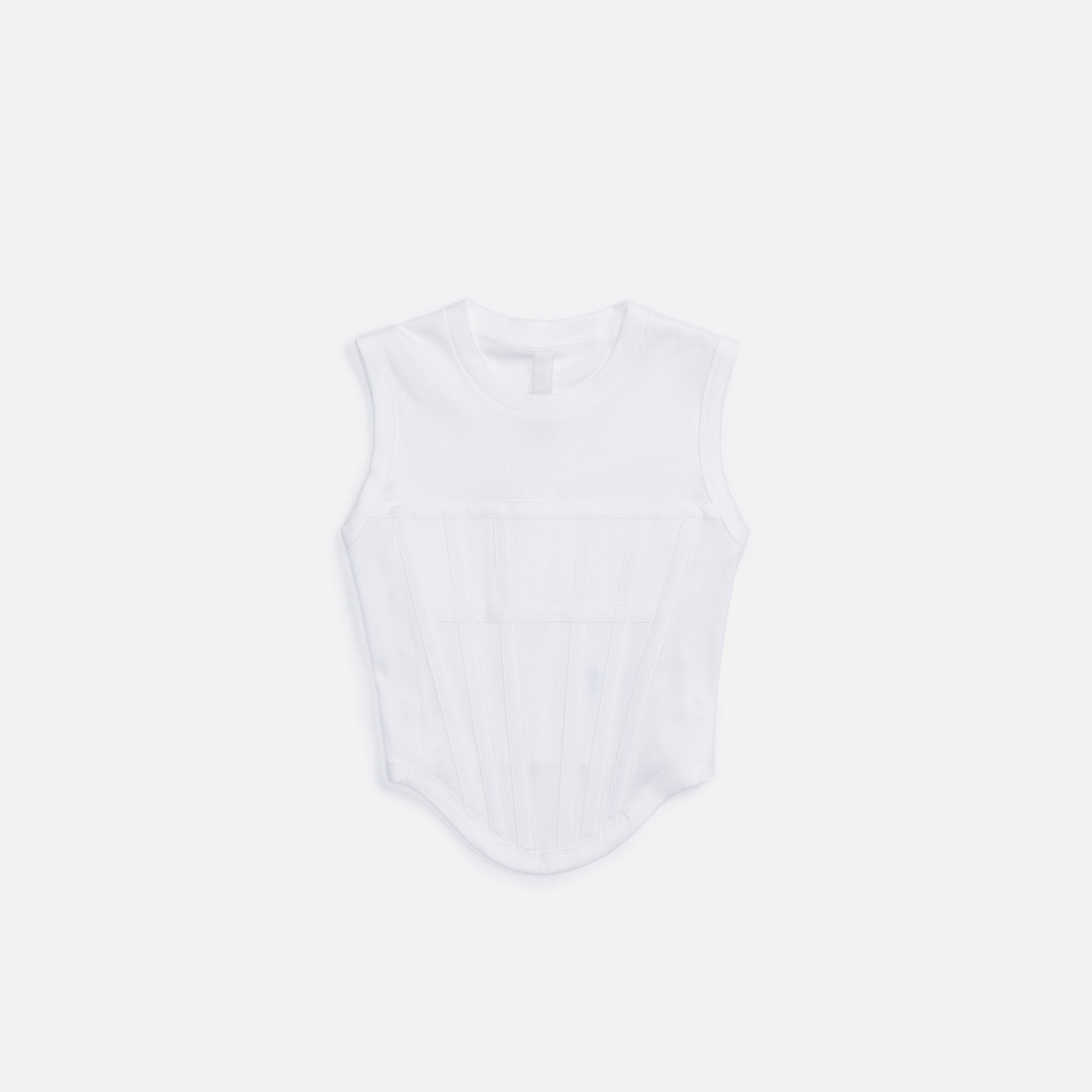Dion Lee Rib Corset Tank - White