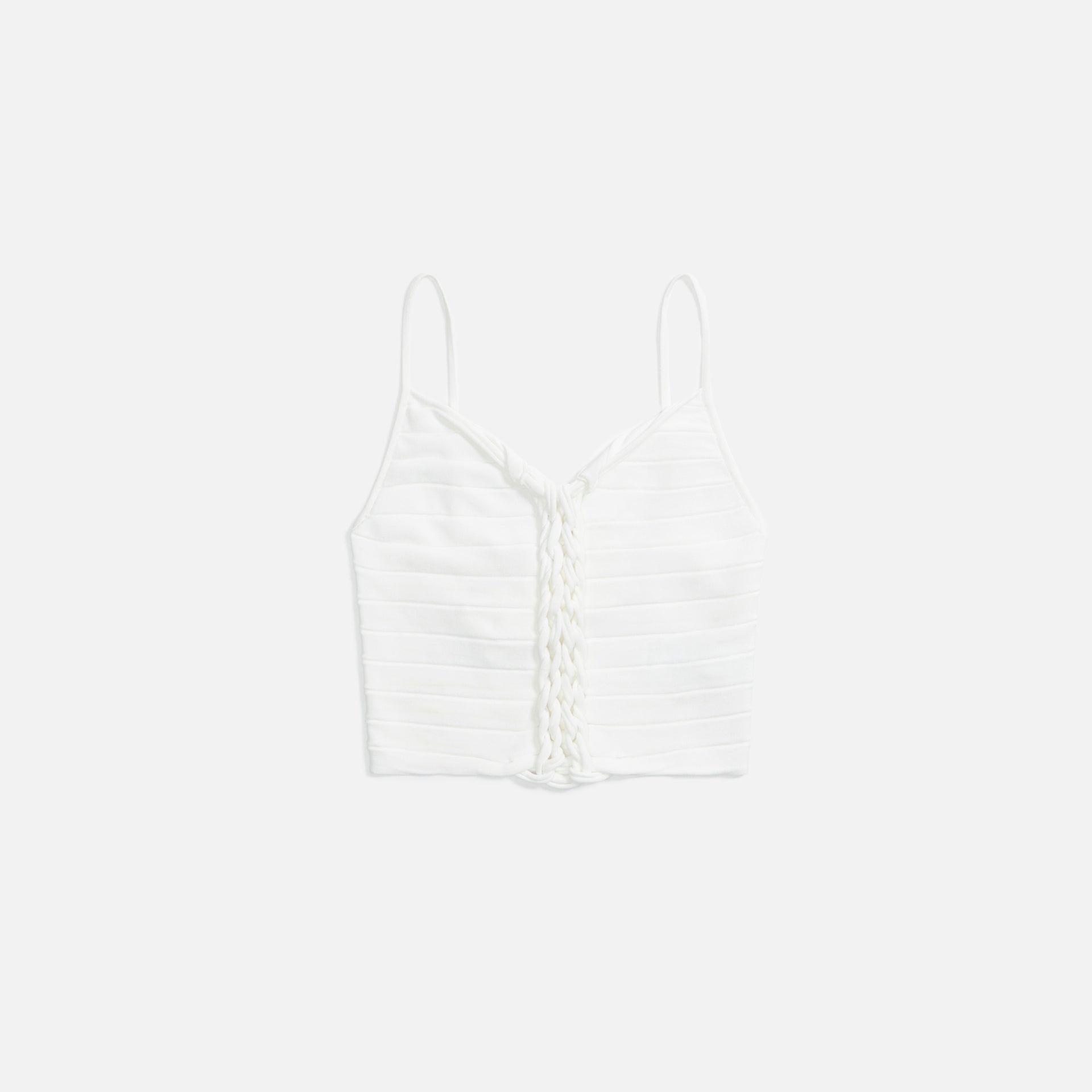 Dion Lee Central Braid Crop Cami - Ivory