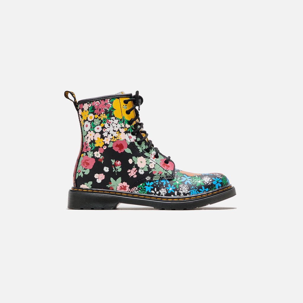 DR. MARTENS Youth1460 Floral print Leather - Black Hydro – Kith