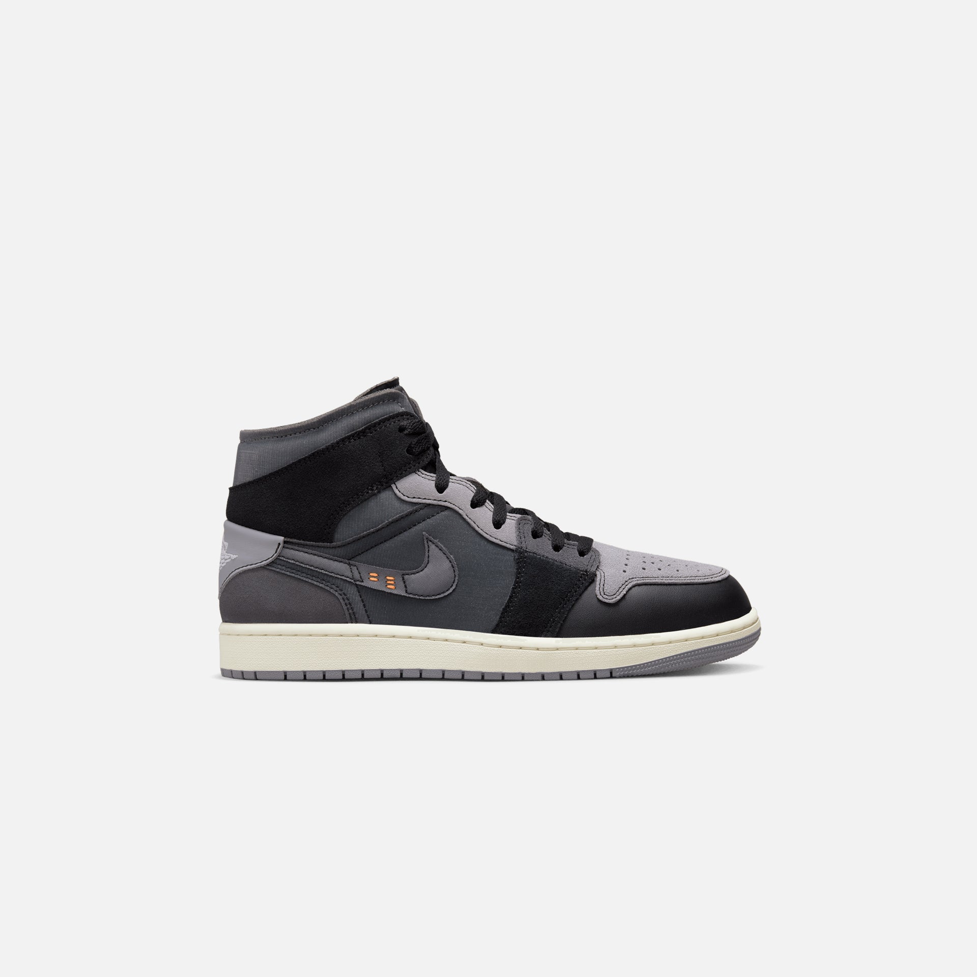 Nike Air Jordan 1 Mid SE Craft “Inside Out” - Black / Light Graphite / Sail / Cement Grey