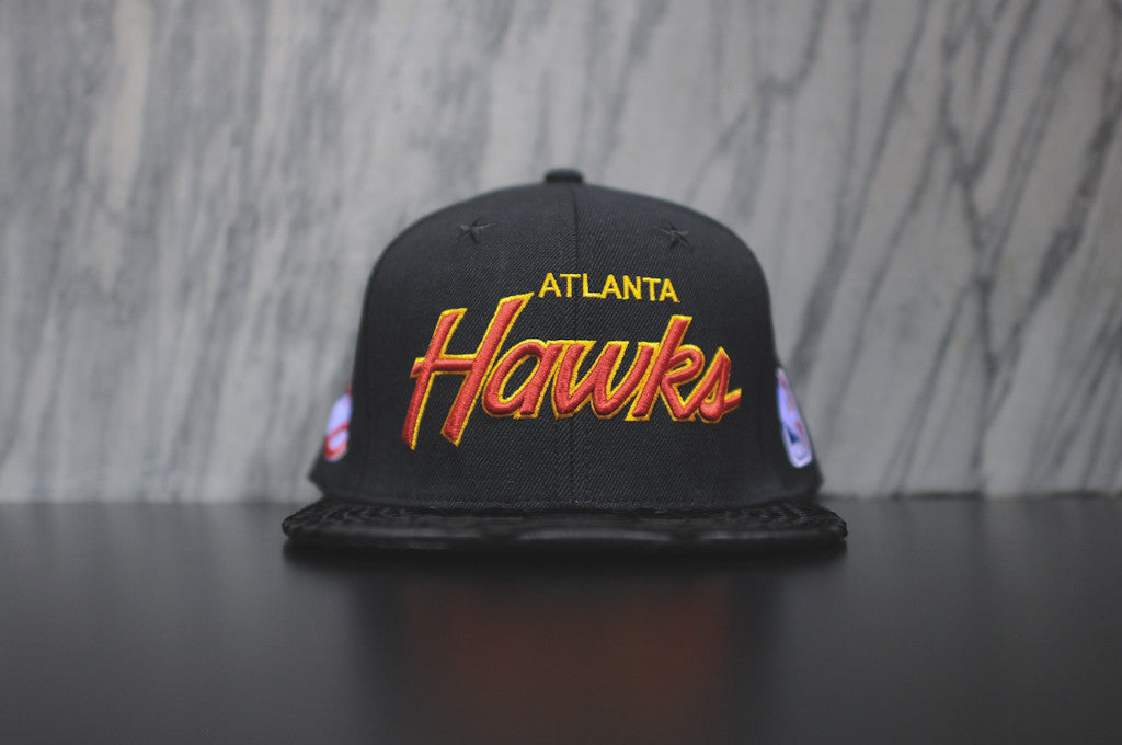 JUST DON Stars Hawks Script Logo - Black / Black