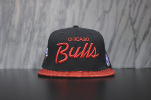 JUST DON Stars Bulls Script Logo - Black / Red