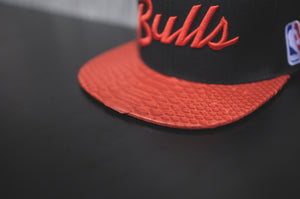 JUST DON Stars Bulls Script Logo - Black / Red