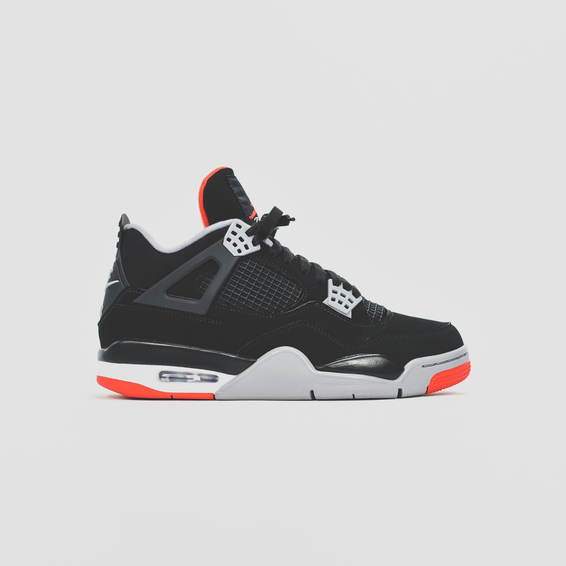 Nike Air Jordan 4 Retro - Black / Fire Red / Cement Grey