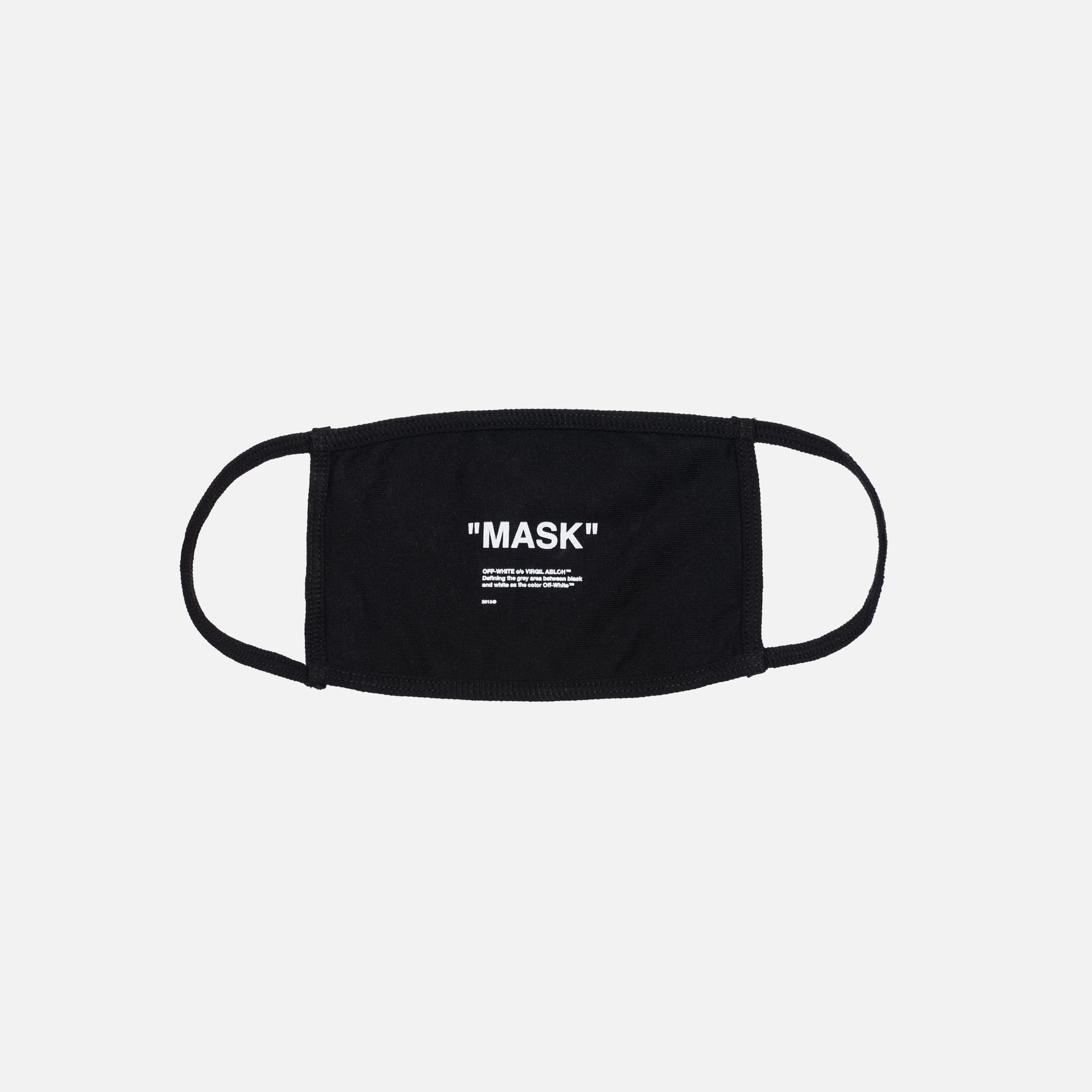 Off-White Quote Mask - Black / White