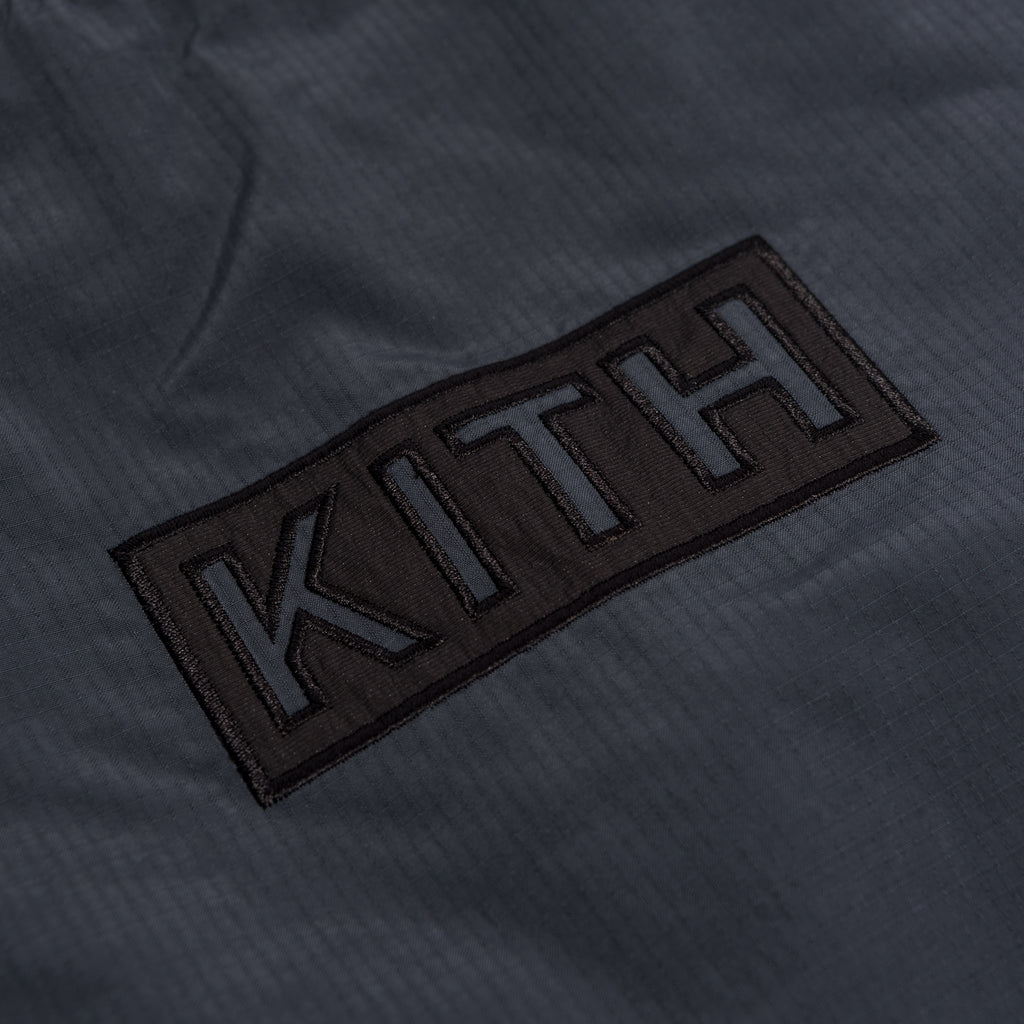 Kith L/S Nylon Ripstop Johnson Crewneck - Ebony