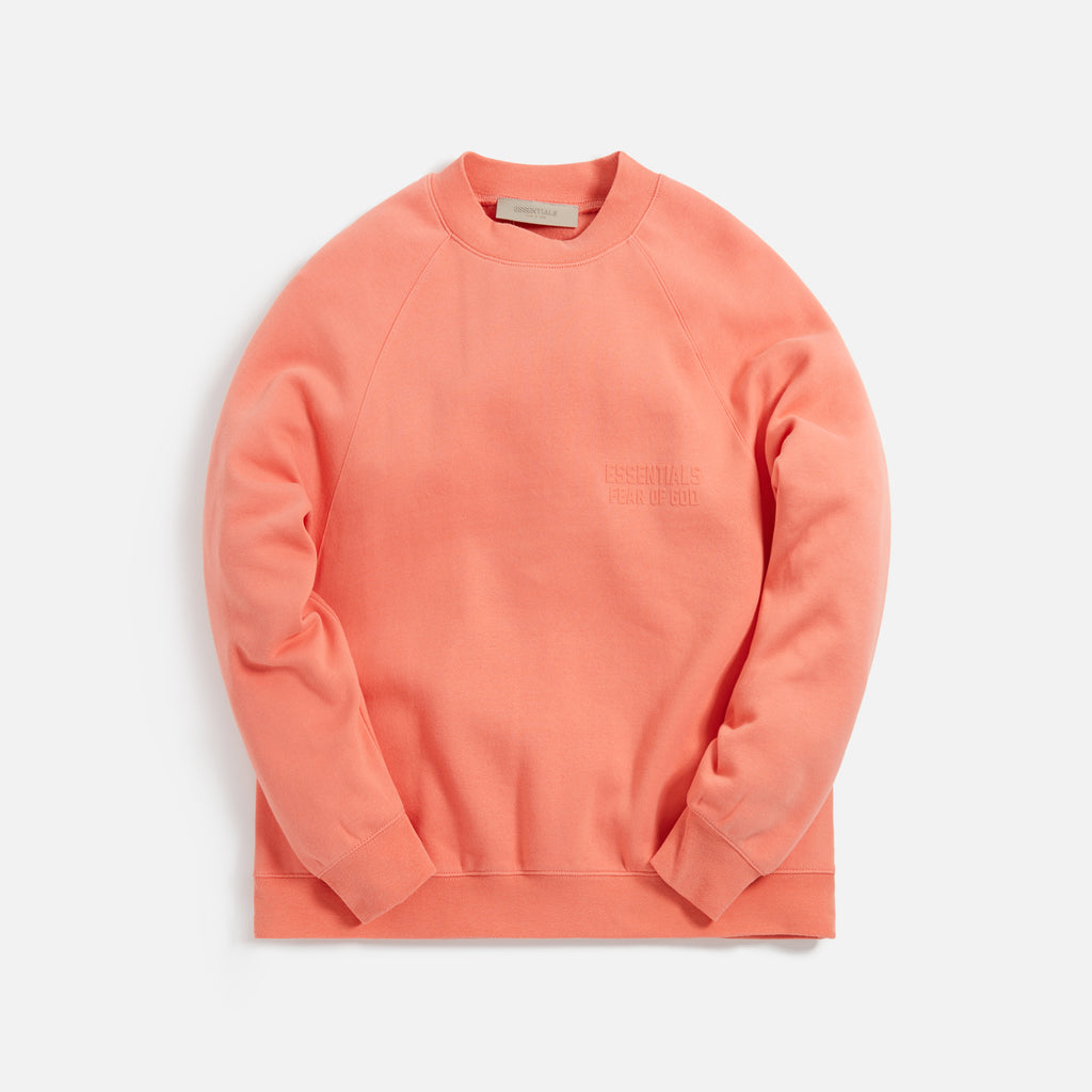 Essentials Crewneck Sweatshirt - Coral – Kith