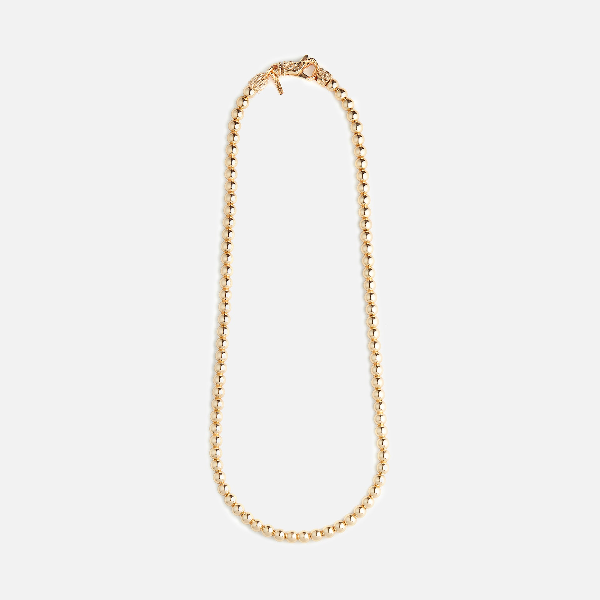 Emanuele Bicocchi Beaded Necklace 24k Gold Plated Silver
