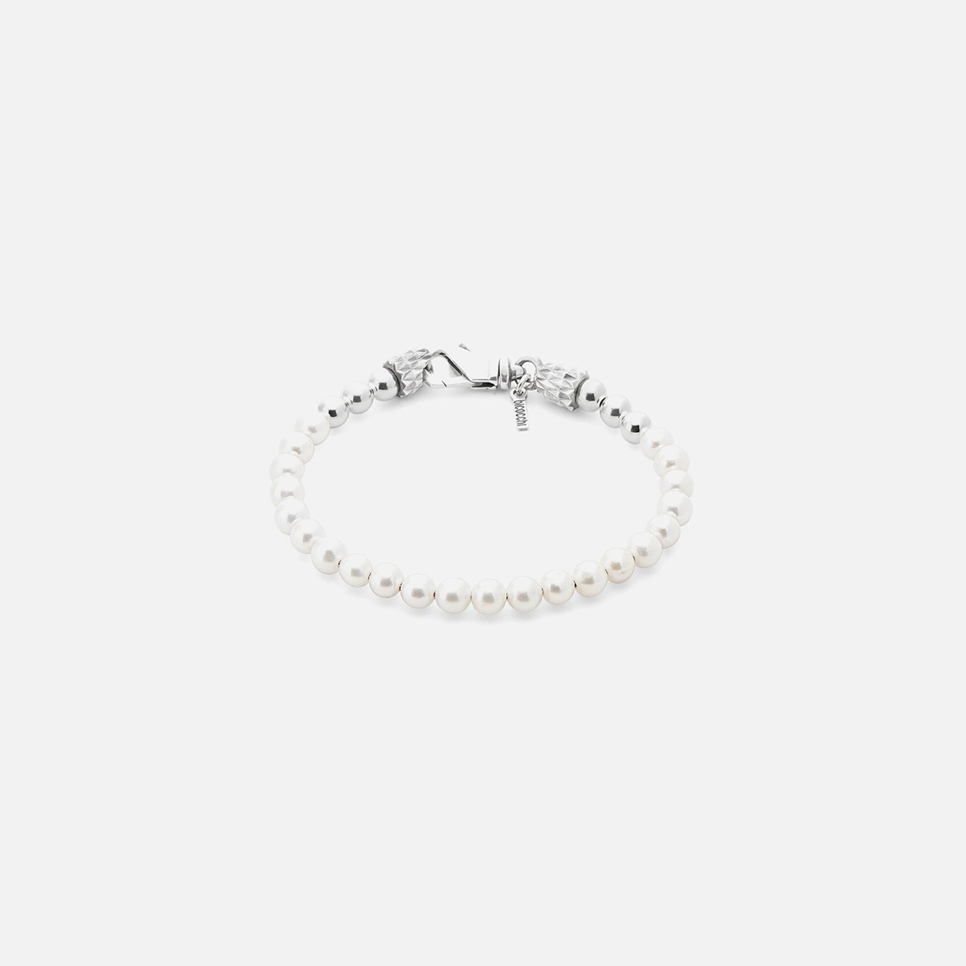 Emanuele Bicocchi Pearl Necklace - Silver