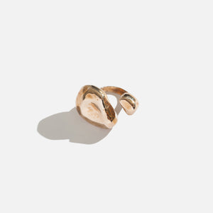 Faris Nug Ring Plated Bronze - Gold