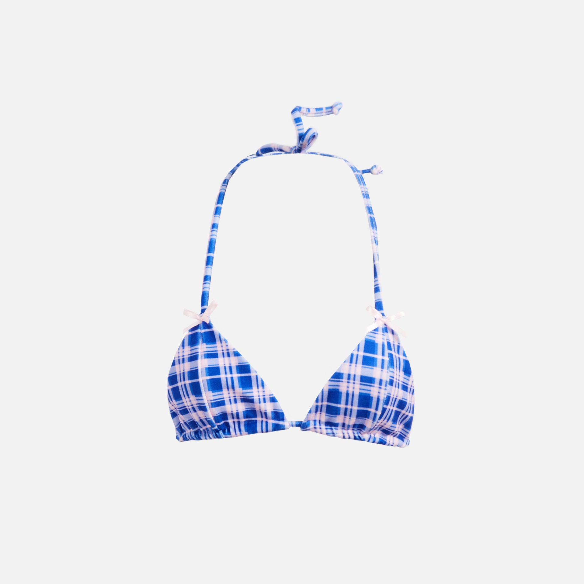 Frankies Bikinis Philippa Terry Top - Plaid