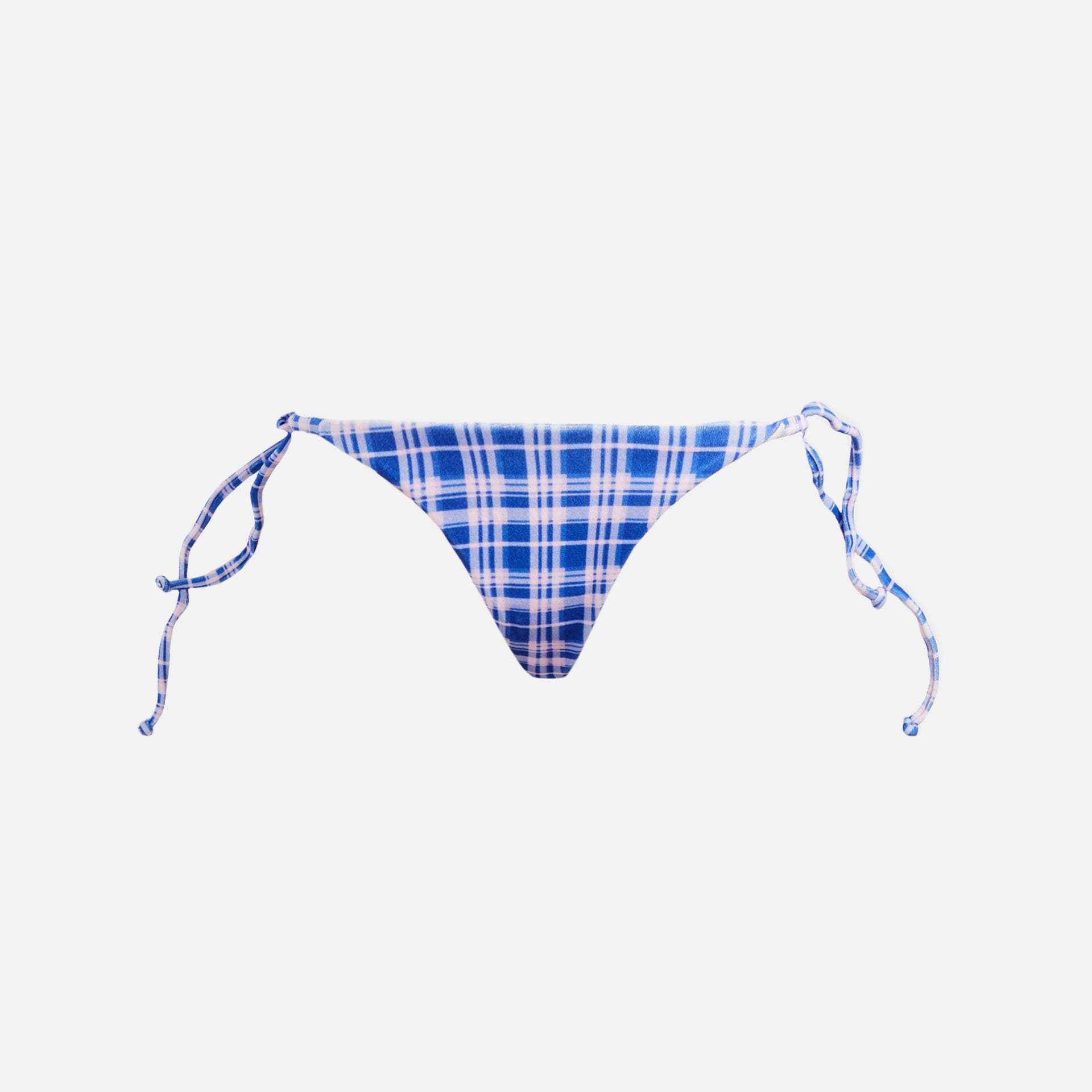 Frankies Bikinis Keira Terry Bottom - Plaid