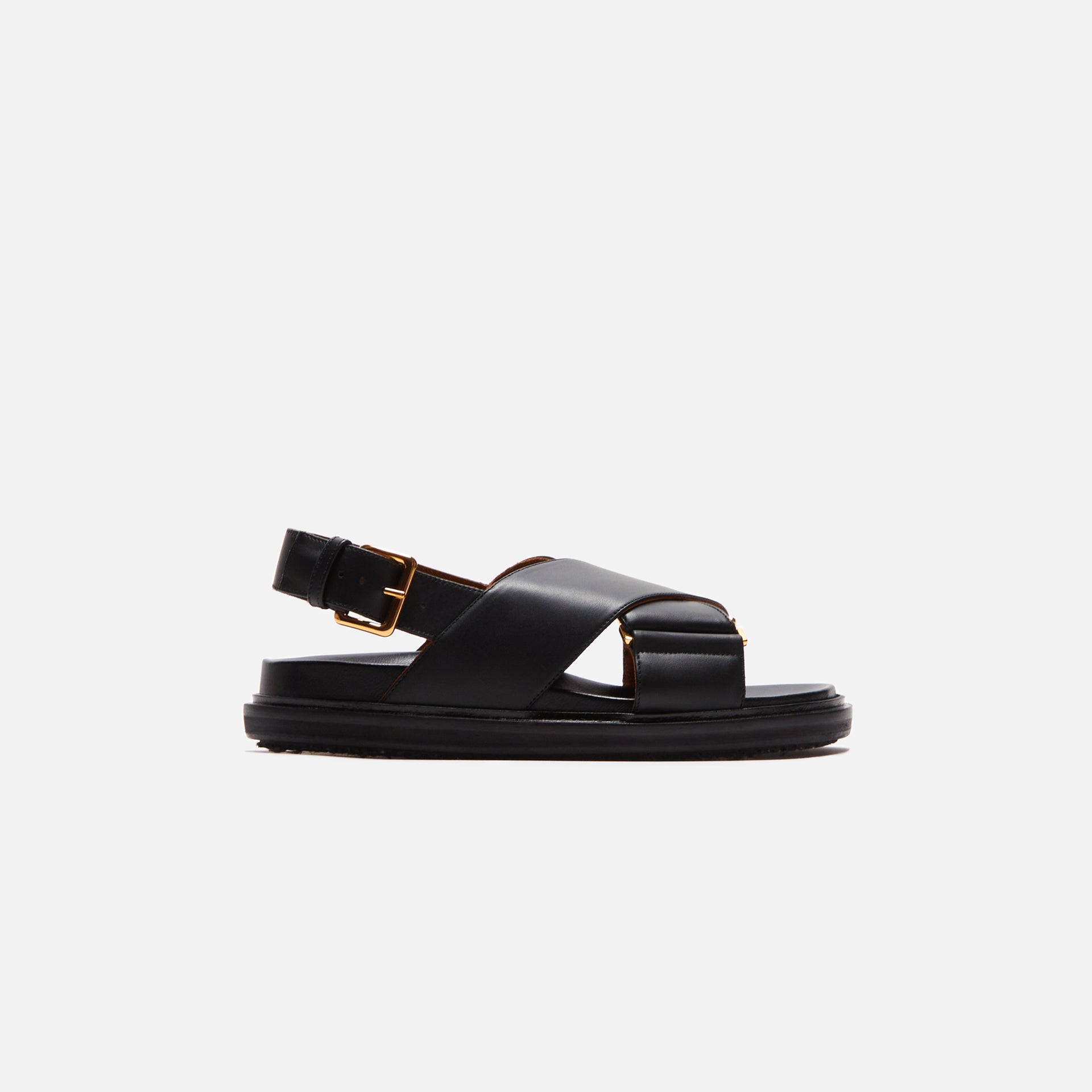 Marni FB Crisscross Sandal Smooth Calf Leather - Black