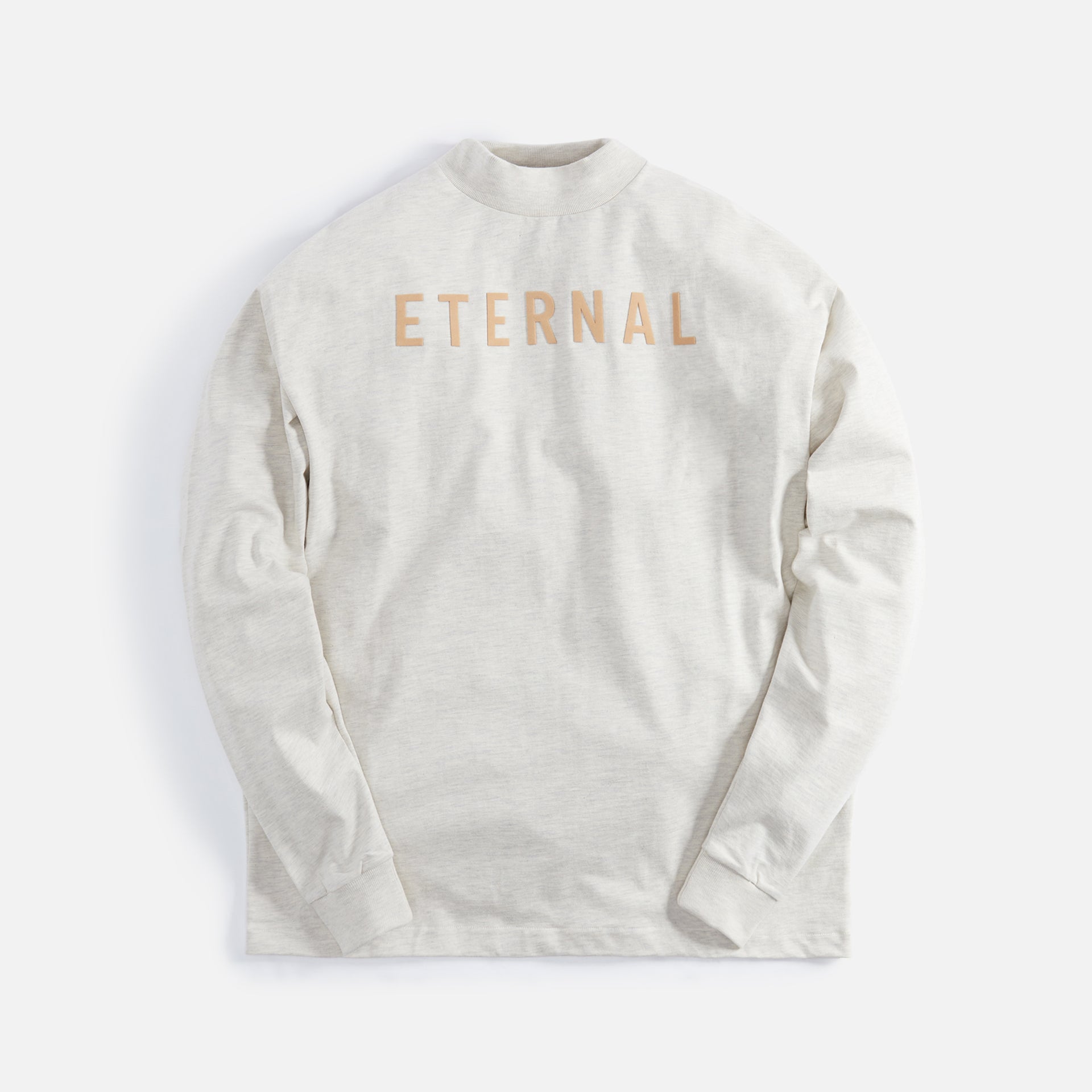 Fear of God Eternal Cotton Long Sleeve Tee - Warm Heather Oatmeal