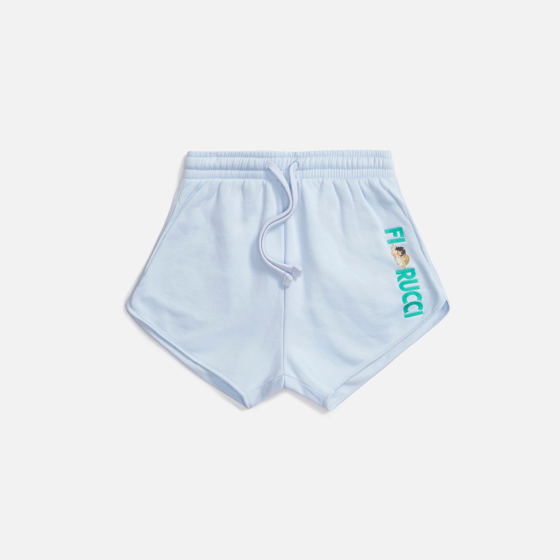 Fiorucci Logo Angels Sweat Short - Pale Blue