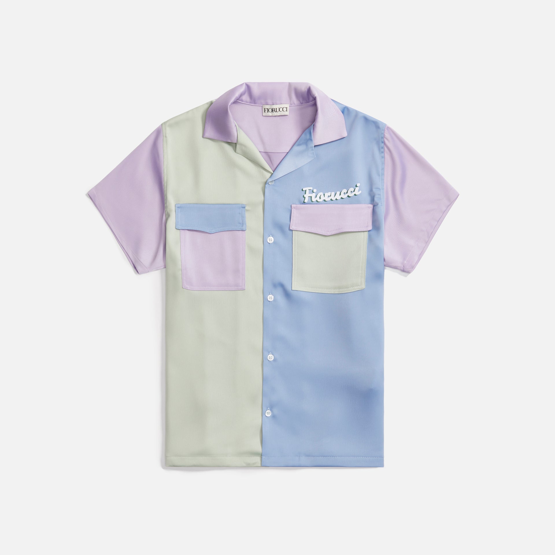 Fiorucci La Pesca Pastel Patch Bowling Shirt - Multi
