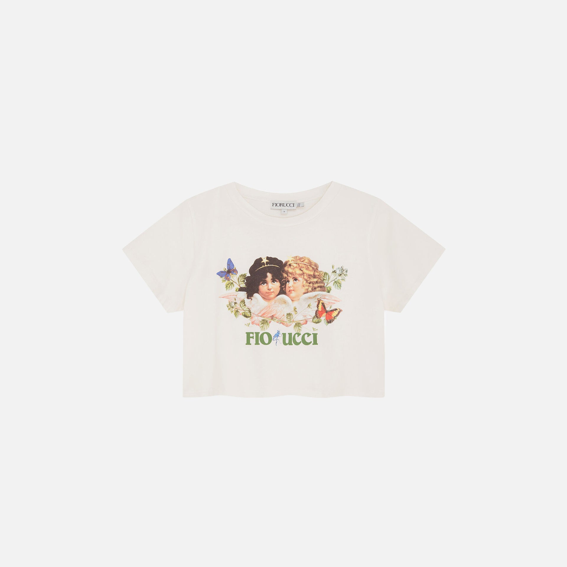 Fiorucci Woodland Angels Boxy Tee - Birch