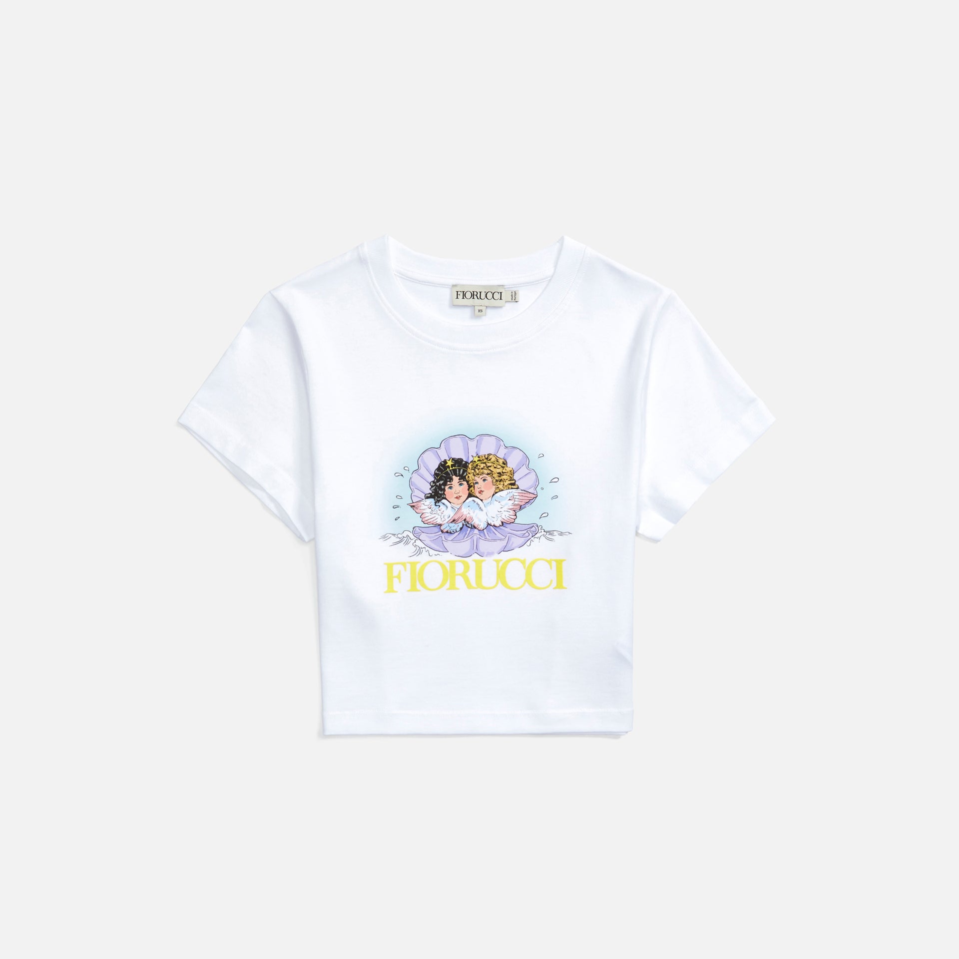 Fiorucci Venus Angels Crop Tee - White