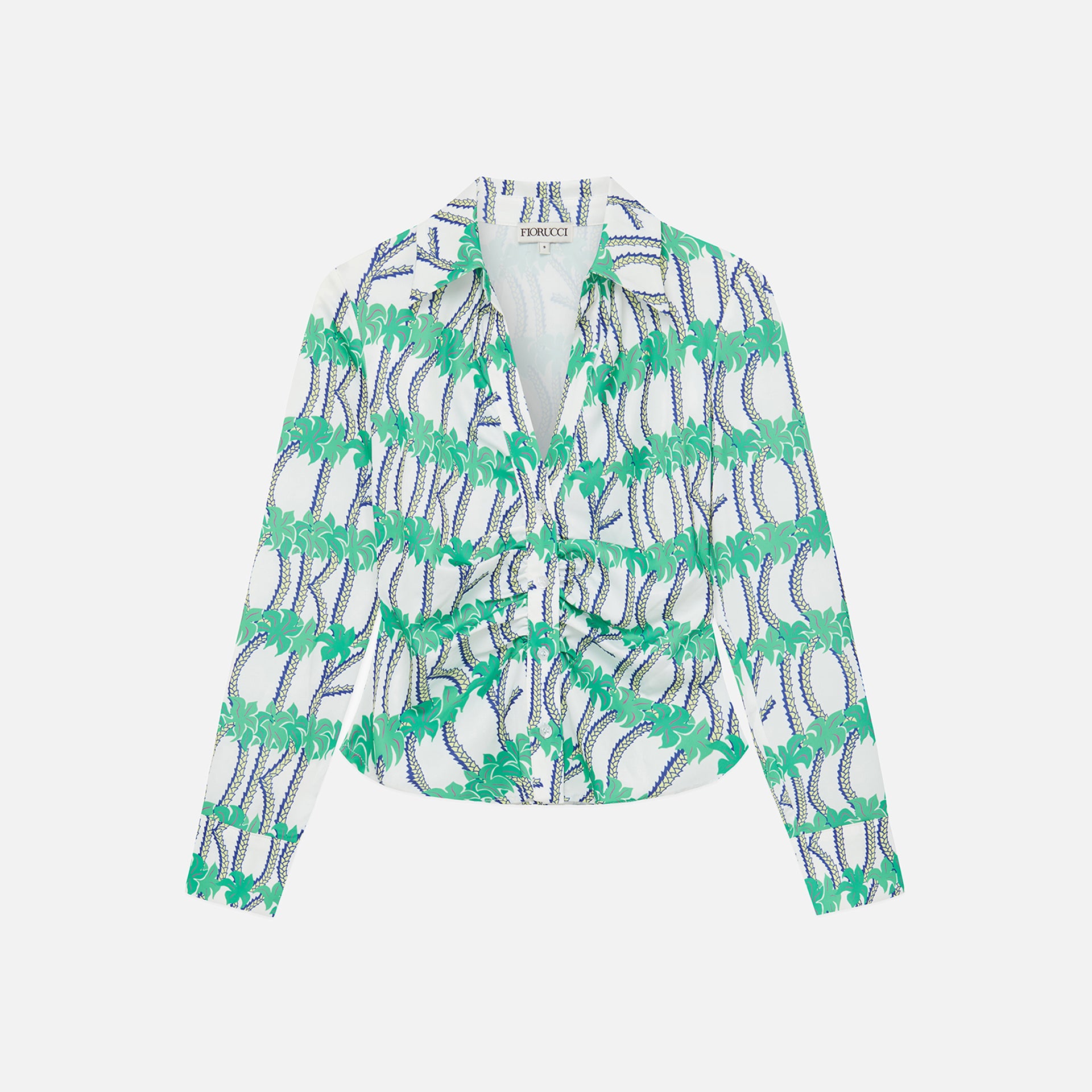 Fiorucci Palm Tie Shirt - Multi
