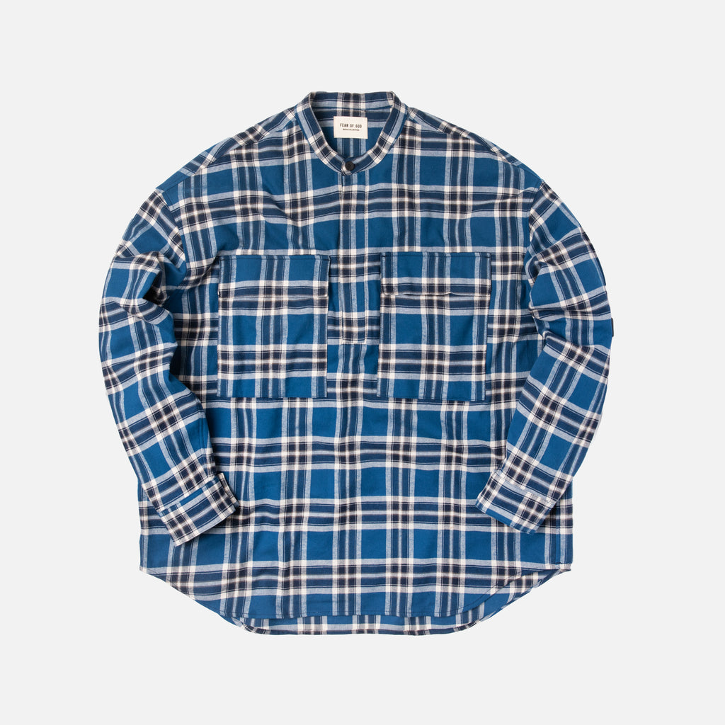 Fear of God Pullover Henley - Blue Plaid – Kith