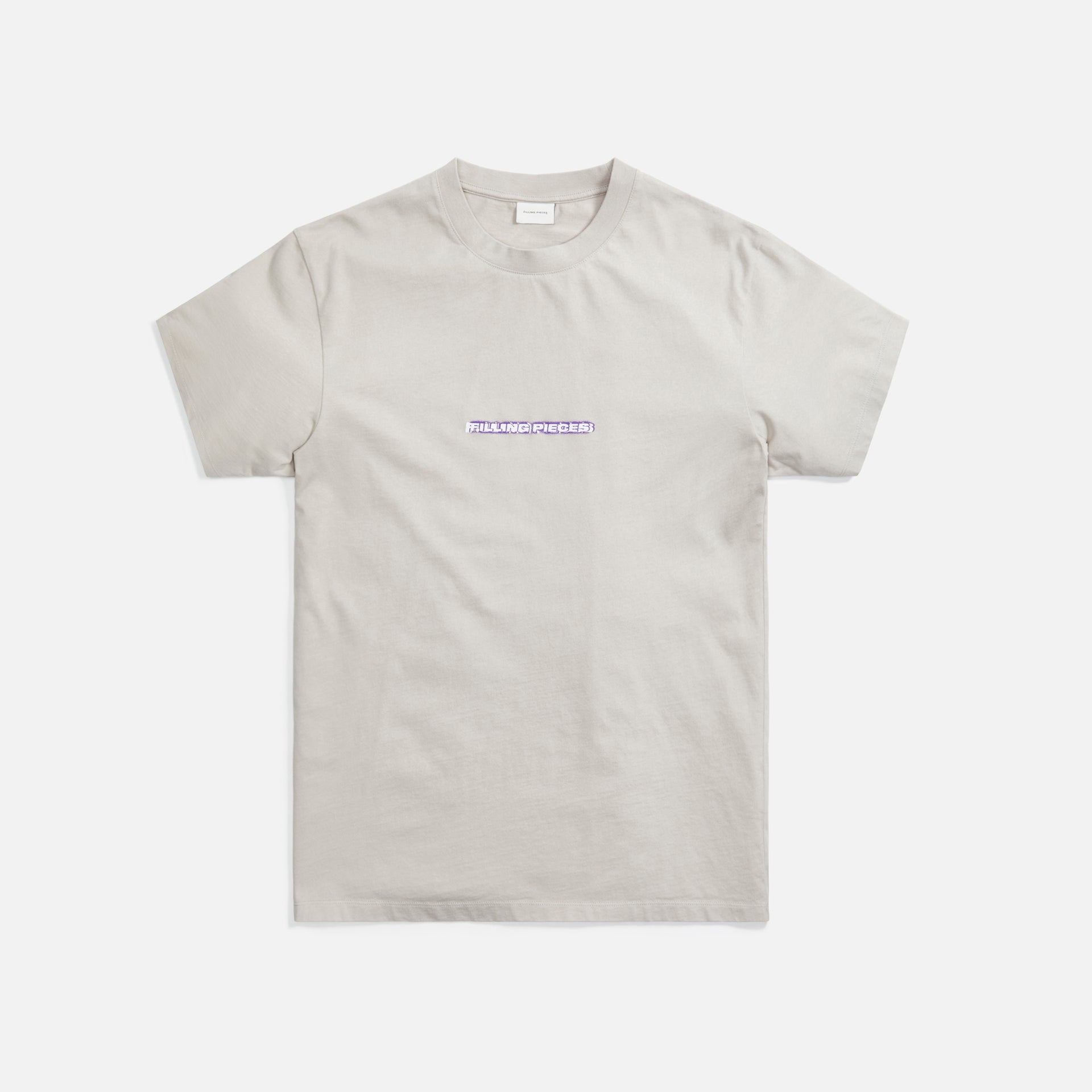 Filling Pieces Blurred Fire Tee - Cool Grey