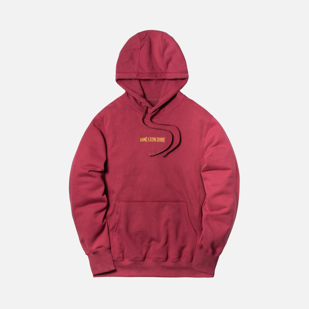 Aimé Leon Dore Logo Hoodie - Red Wine – Kith