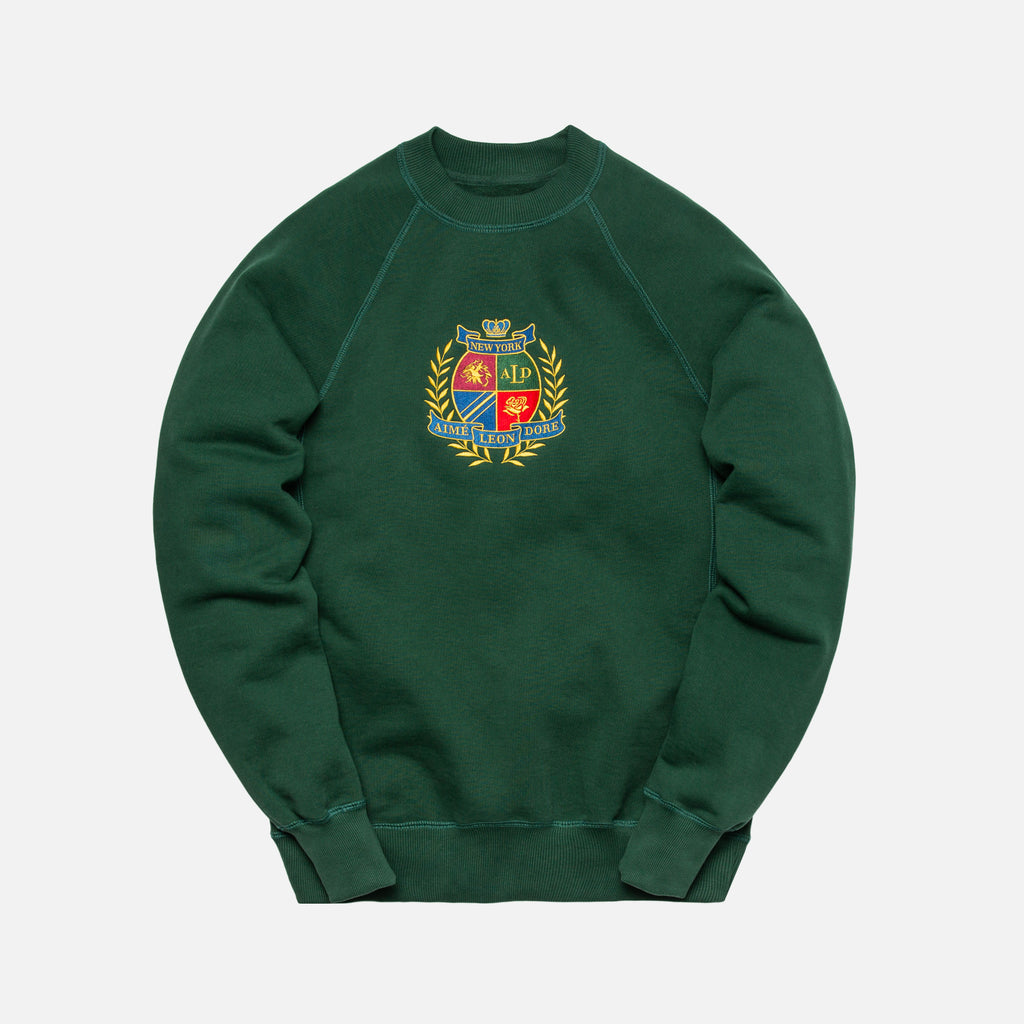 Aime Leon Dore ALD Crest Crewneck Green