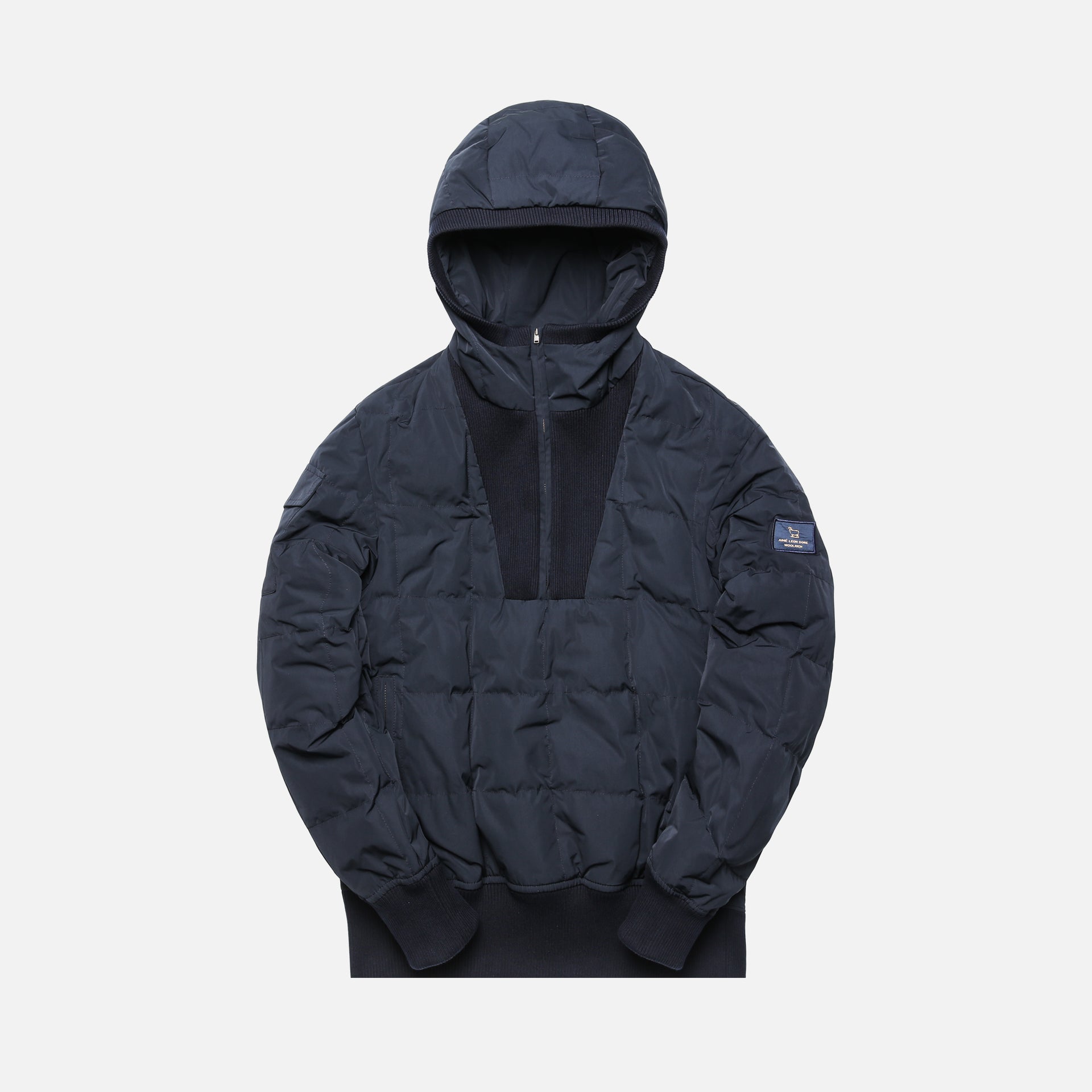 Aimé Leon Dore Quilted Down Pullover Jacket - Midnight Navy