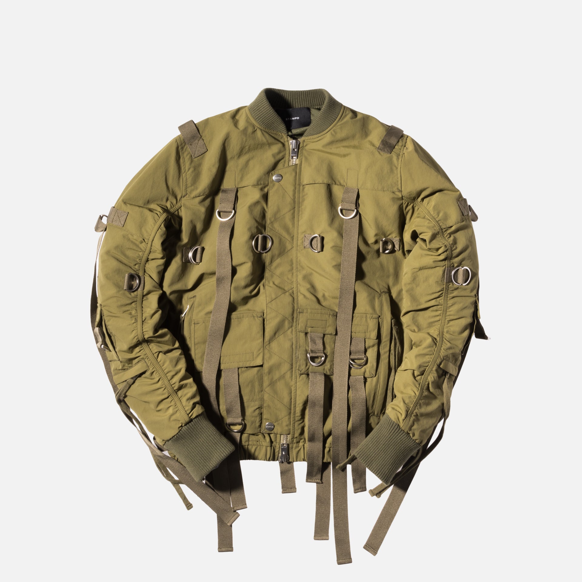 Stampd Flex Strapped Bomber - Olive