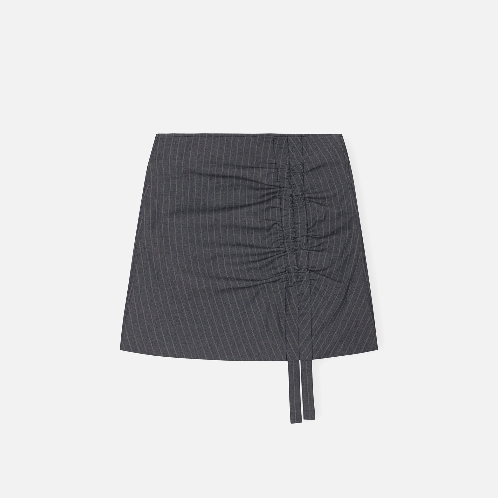 Ganni Stretch Stripe Mini Skirt - Sky Captain