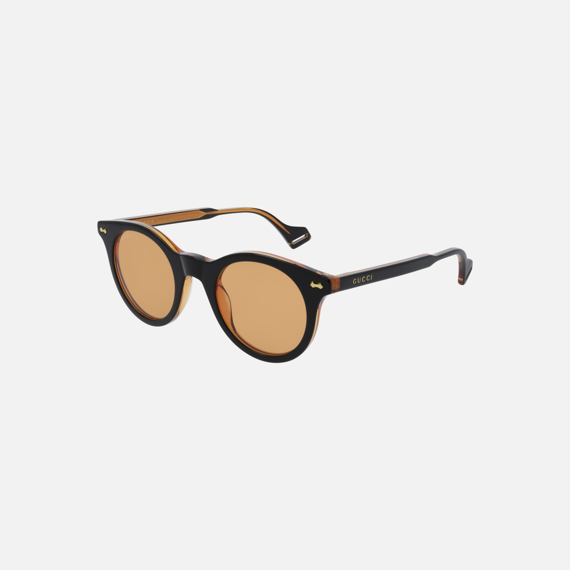 Gucci Eyewear Classic Circle Frame - Orange