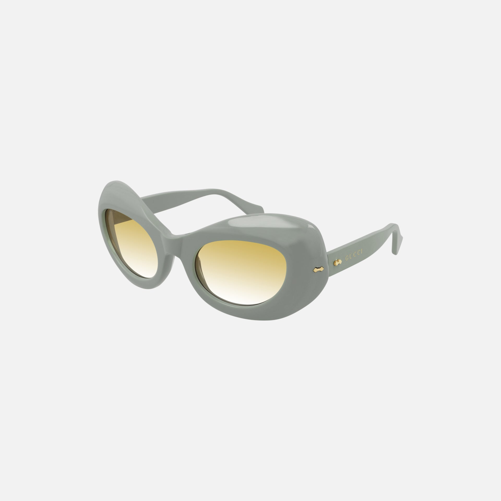 Gucci Eyewear Chunky Exaggerated Cat Eye - Dusty Blue
