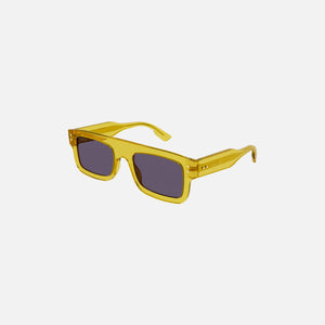 Gucci Transparent Flat Top Sqaure Frame - Yellow
