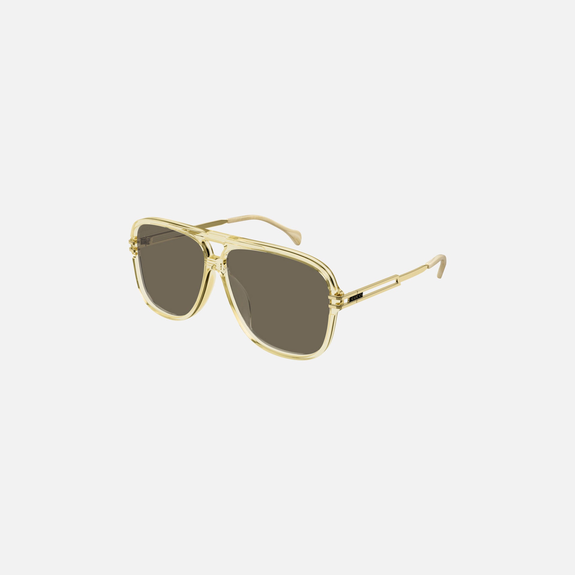 Gucci Eyewear Acetate Aviator - Transparent Yellow