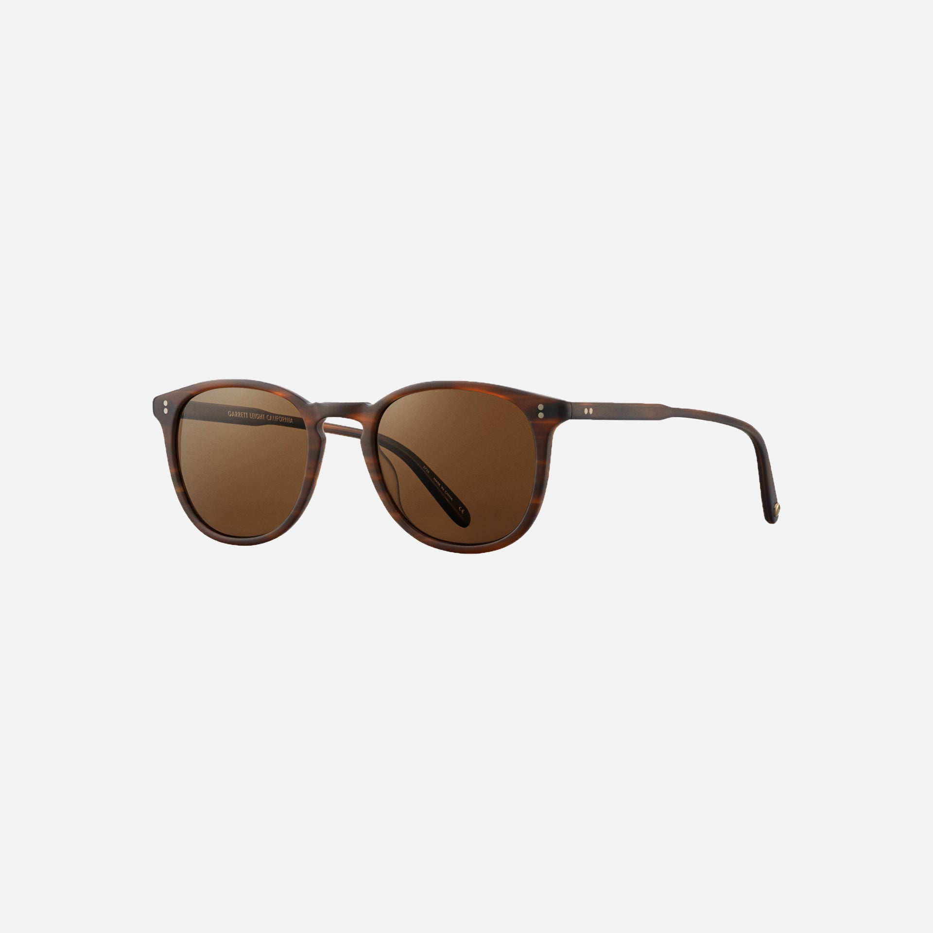 Garrett Leight Kinney 47 Matte - Brandy Tortoise