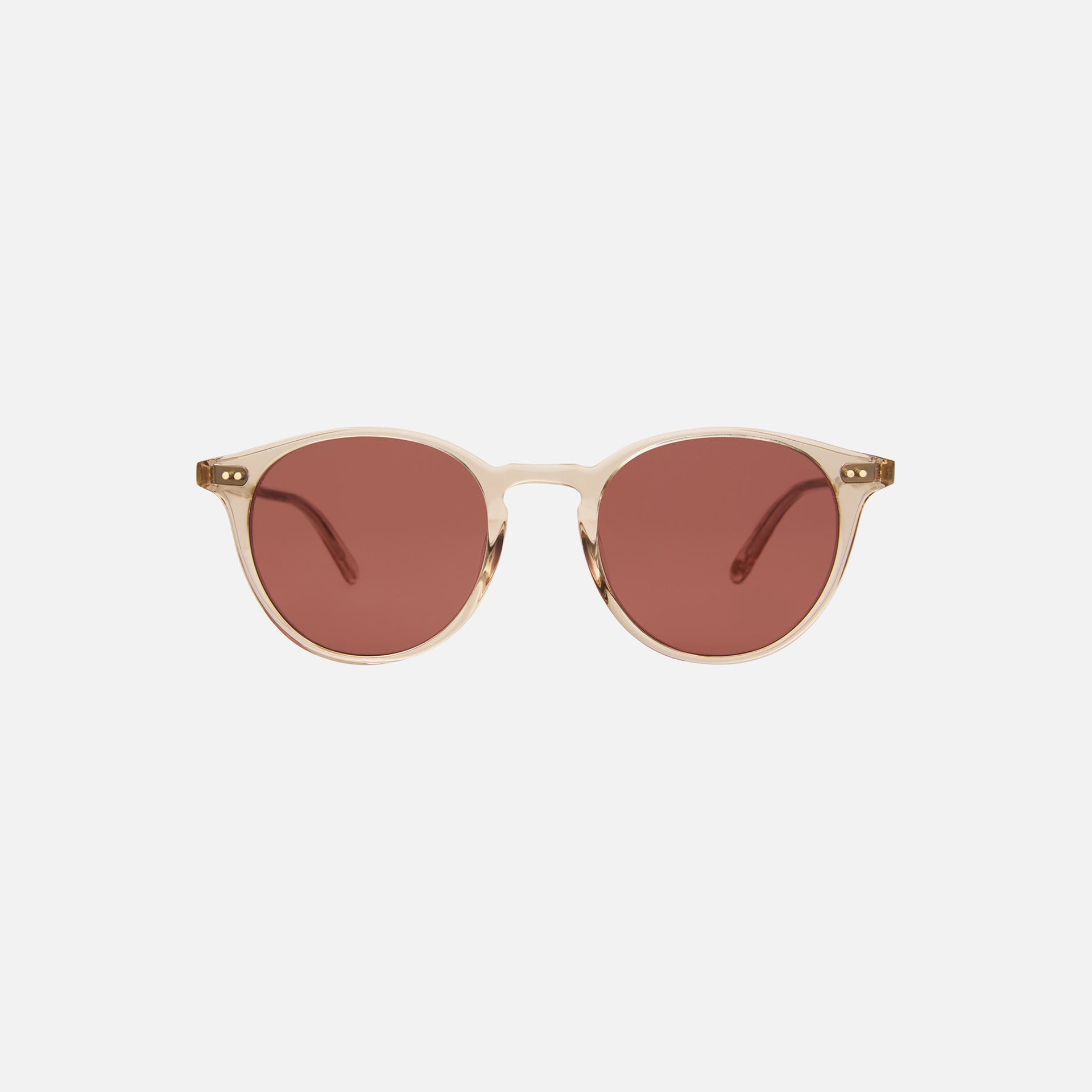 Garrett Leight Clune Sunglasses - Shell Crystal Rosewood