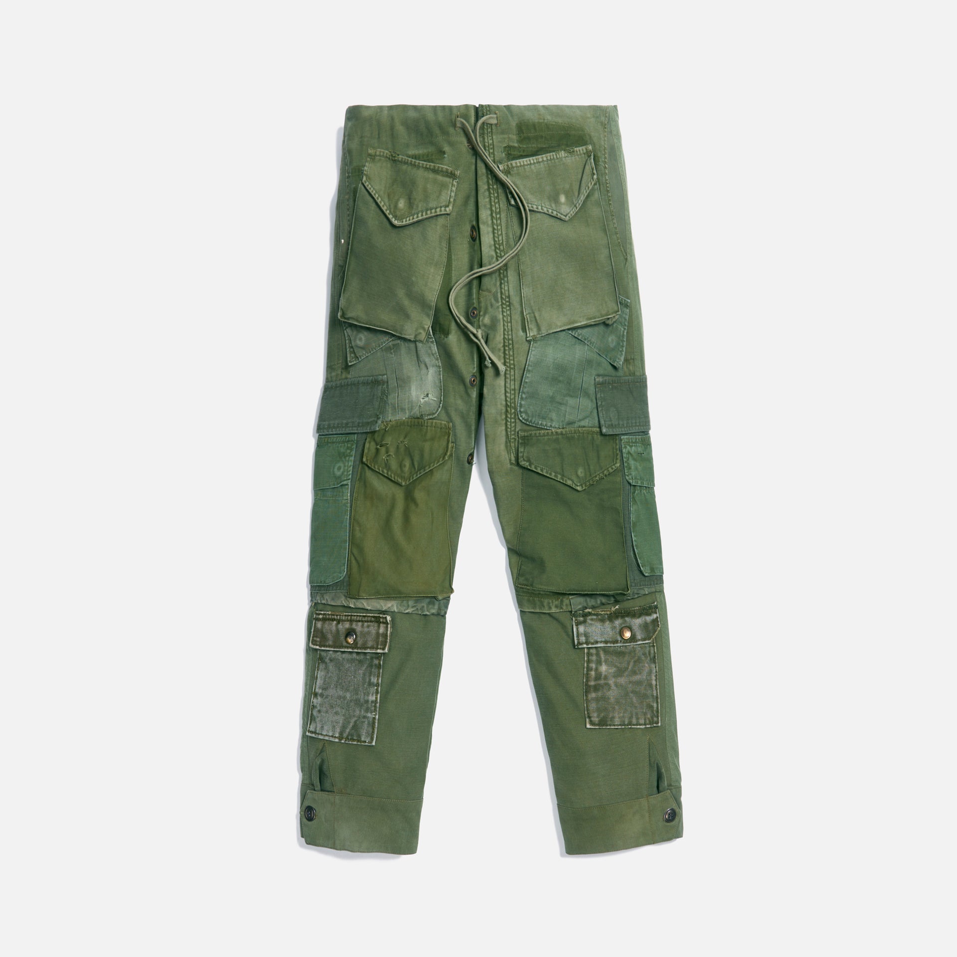 Greg Lauren Vintage Army Jacket Utility Cargo Pant - Green