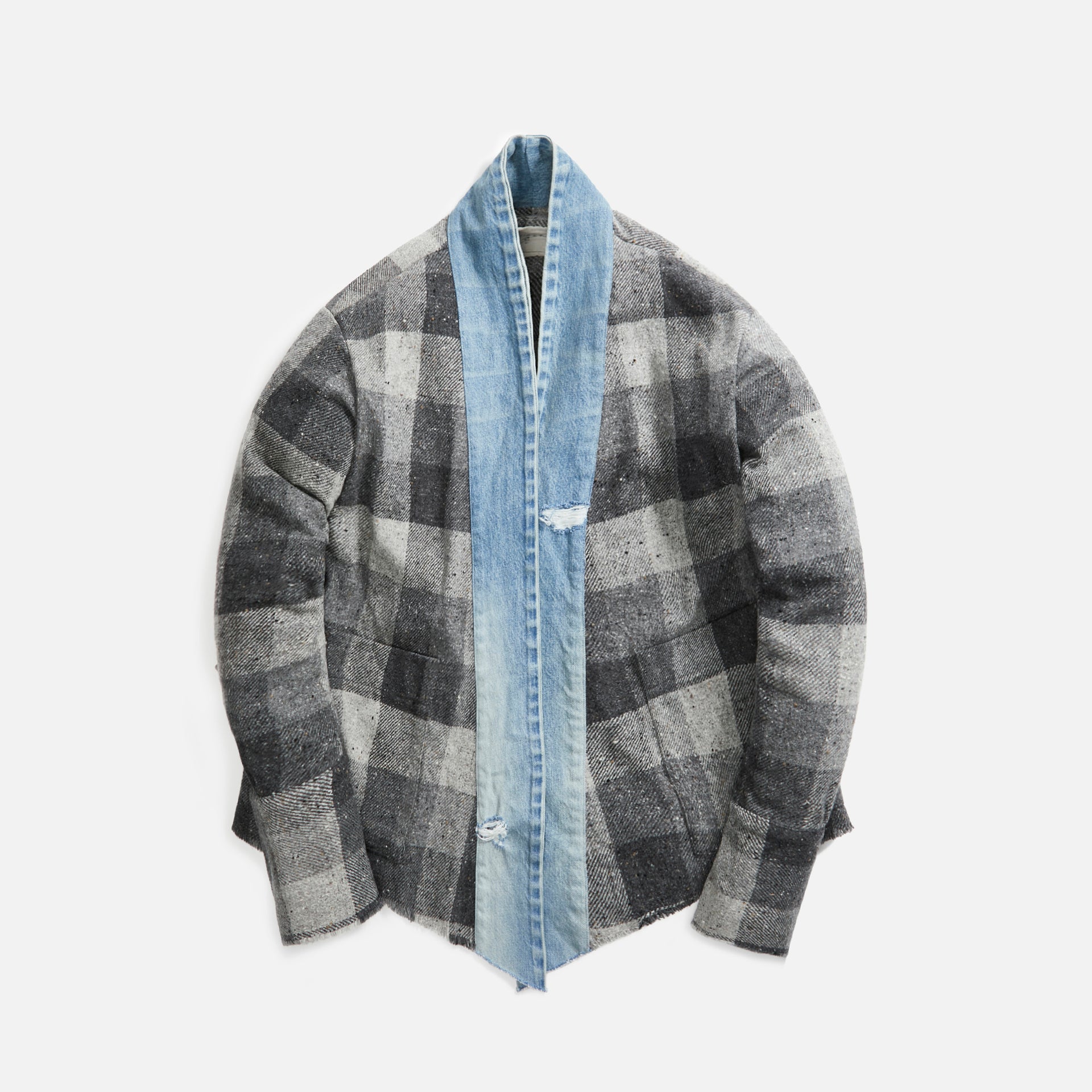 Greg Lauren Graphite Buggalo Check GL1 - Grey