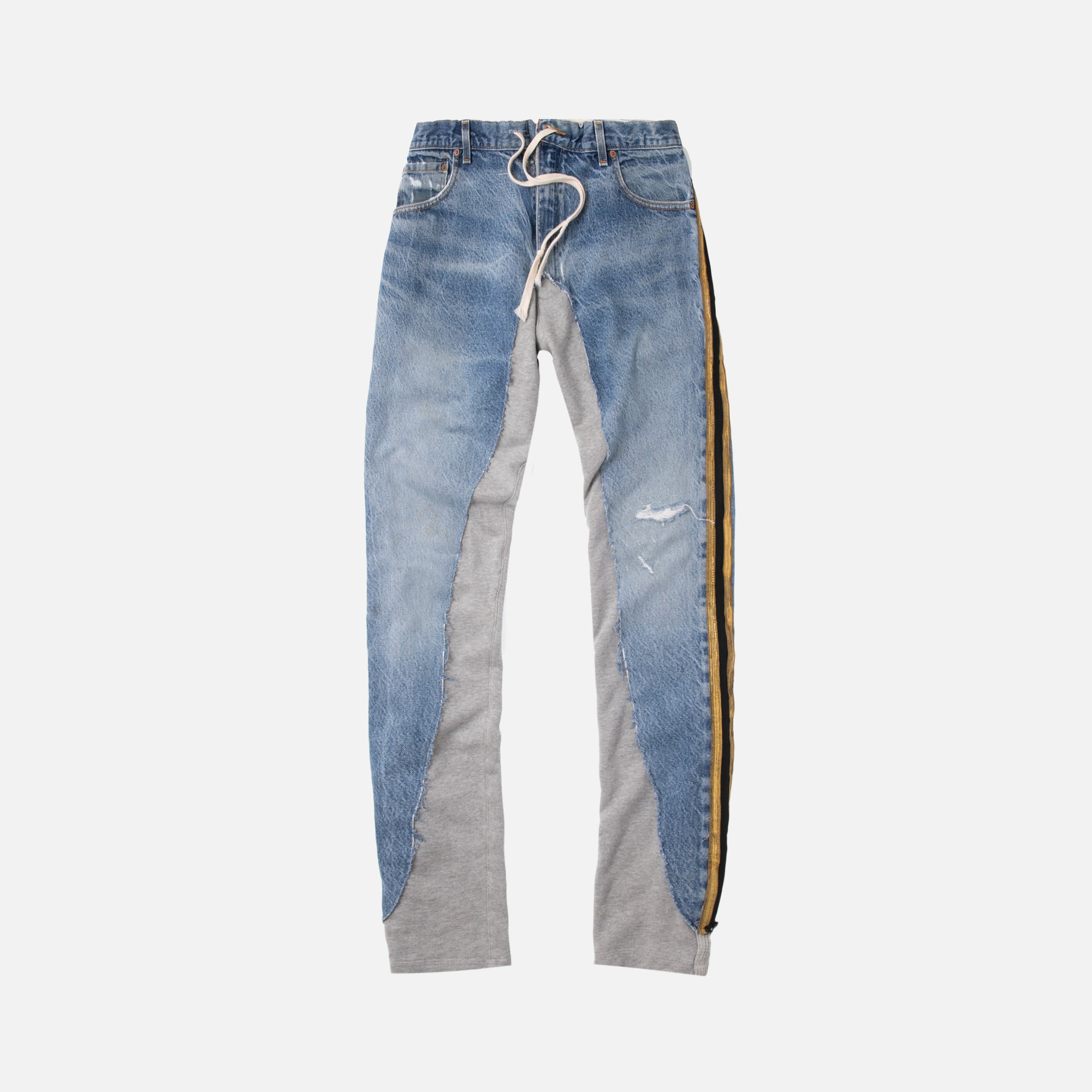 Greg Lauren 50/50 Denim Pant - Terry Royal