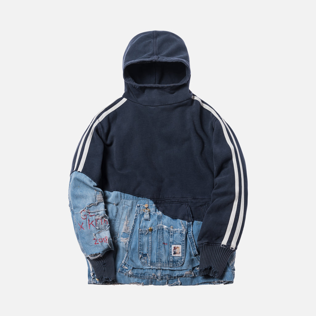 Kith x Greg Lauren 50/50 Double Pocket Hoodie - Navy