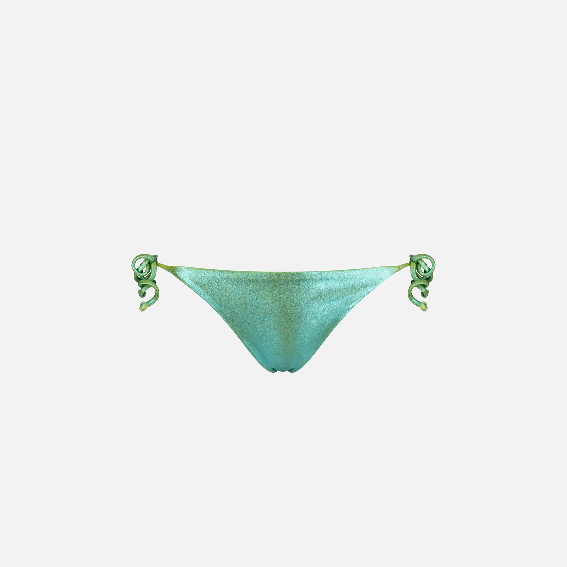 Les Girls Les Boys Metallic Tie Side Brief - Aqua