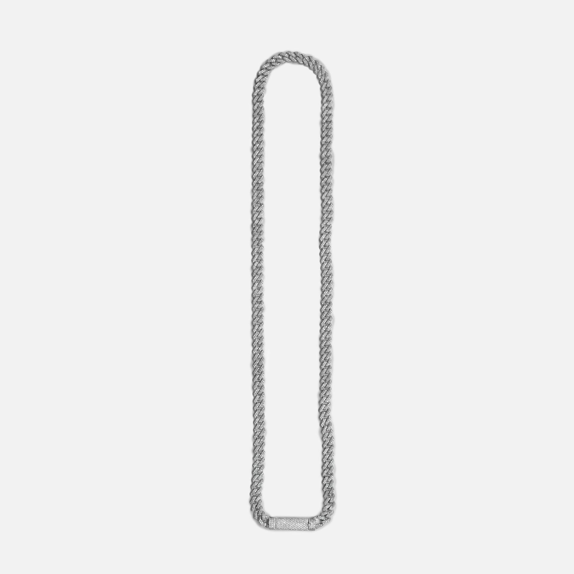 Greg Yuna Baby Cuban Chain 22 inches - White Gold