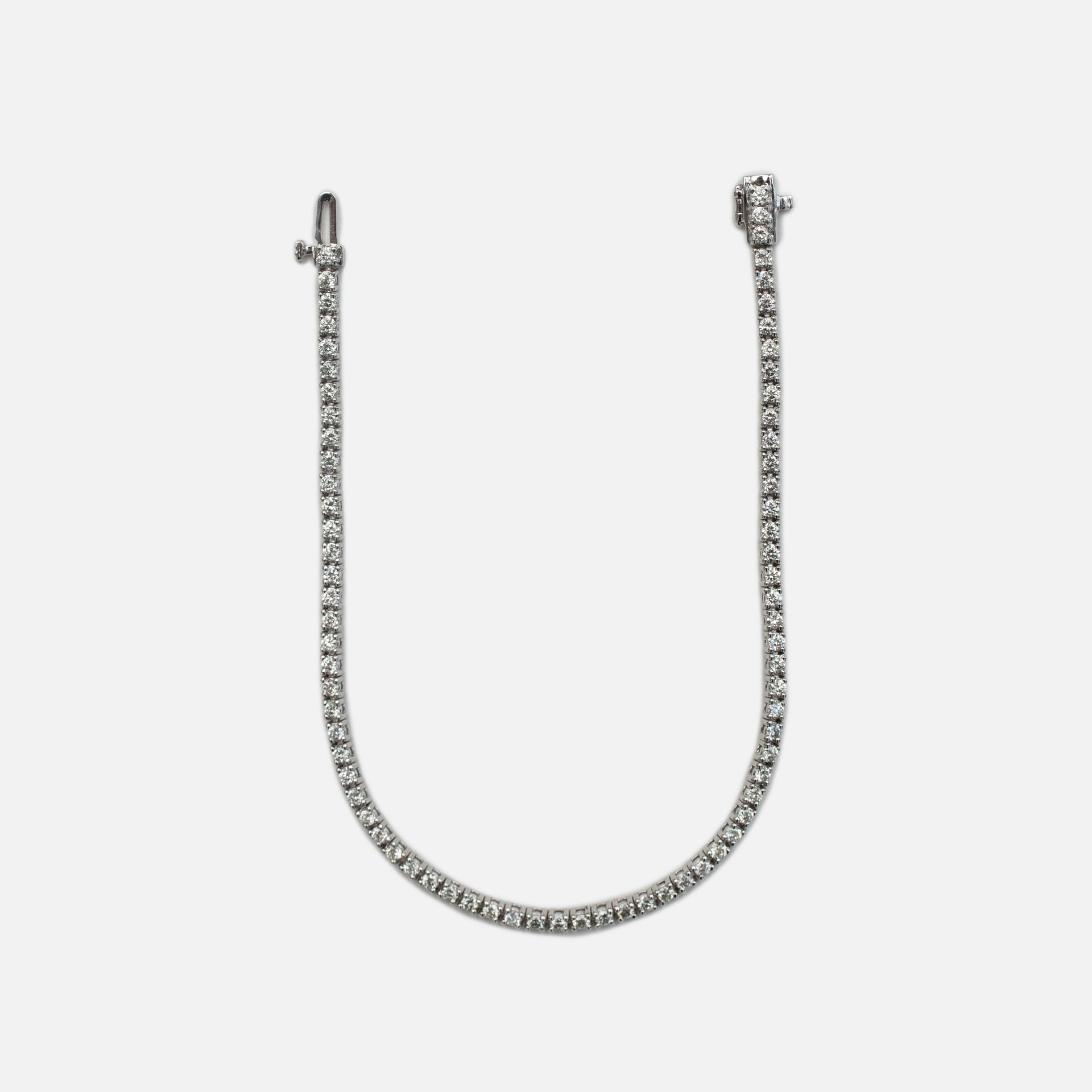 Greg Yuna 5 Pointer Tennis Bracelet - White Gold